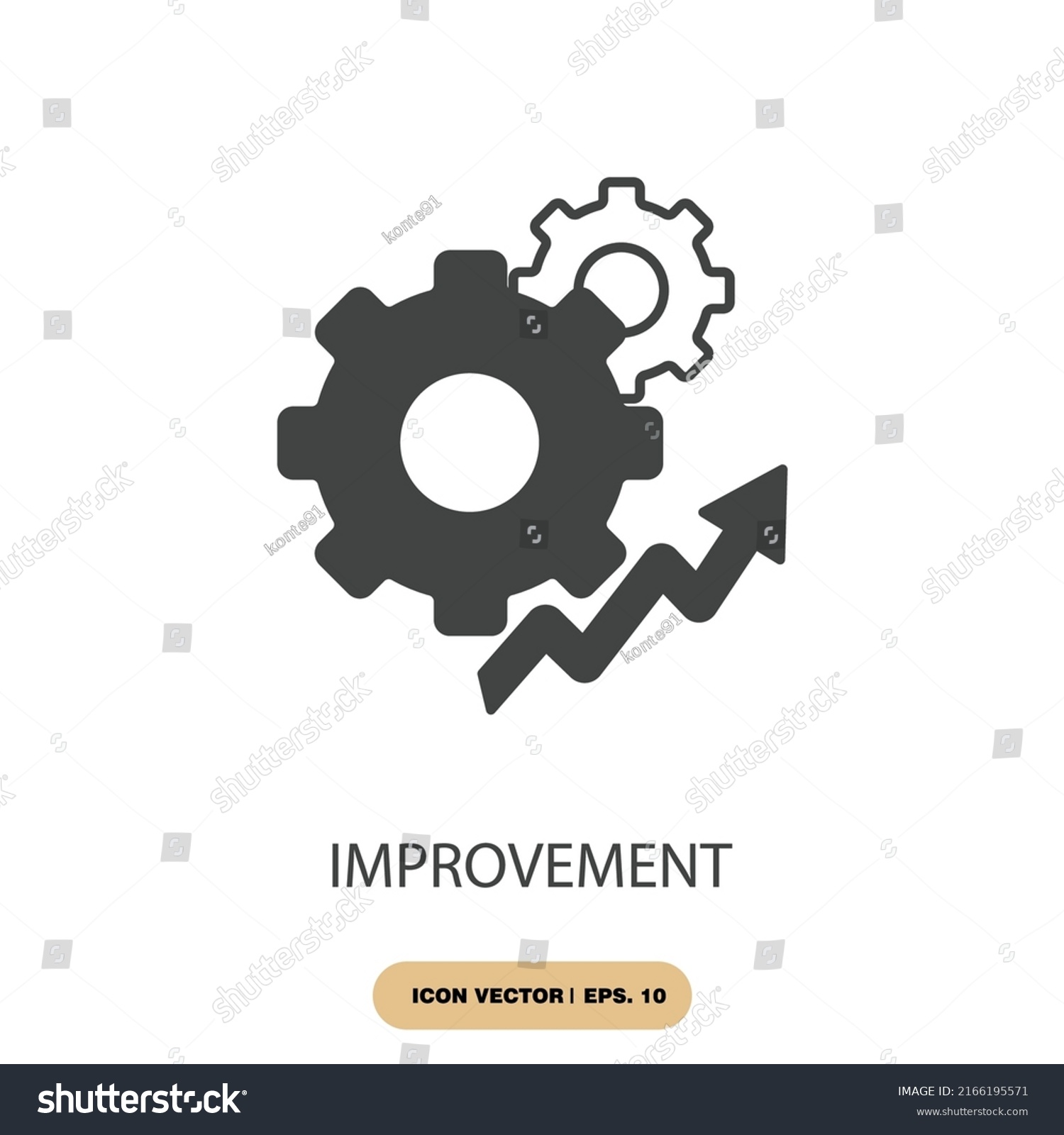 Improvement Icons Symbol Vector Elements Infographic Stock Vector ...