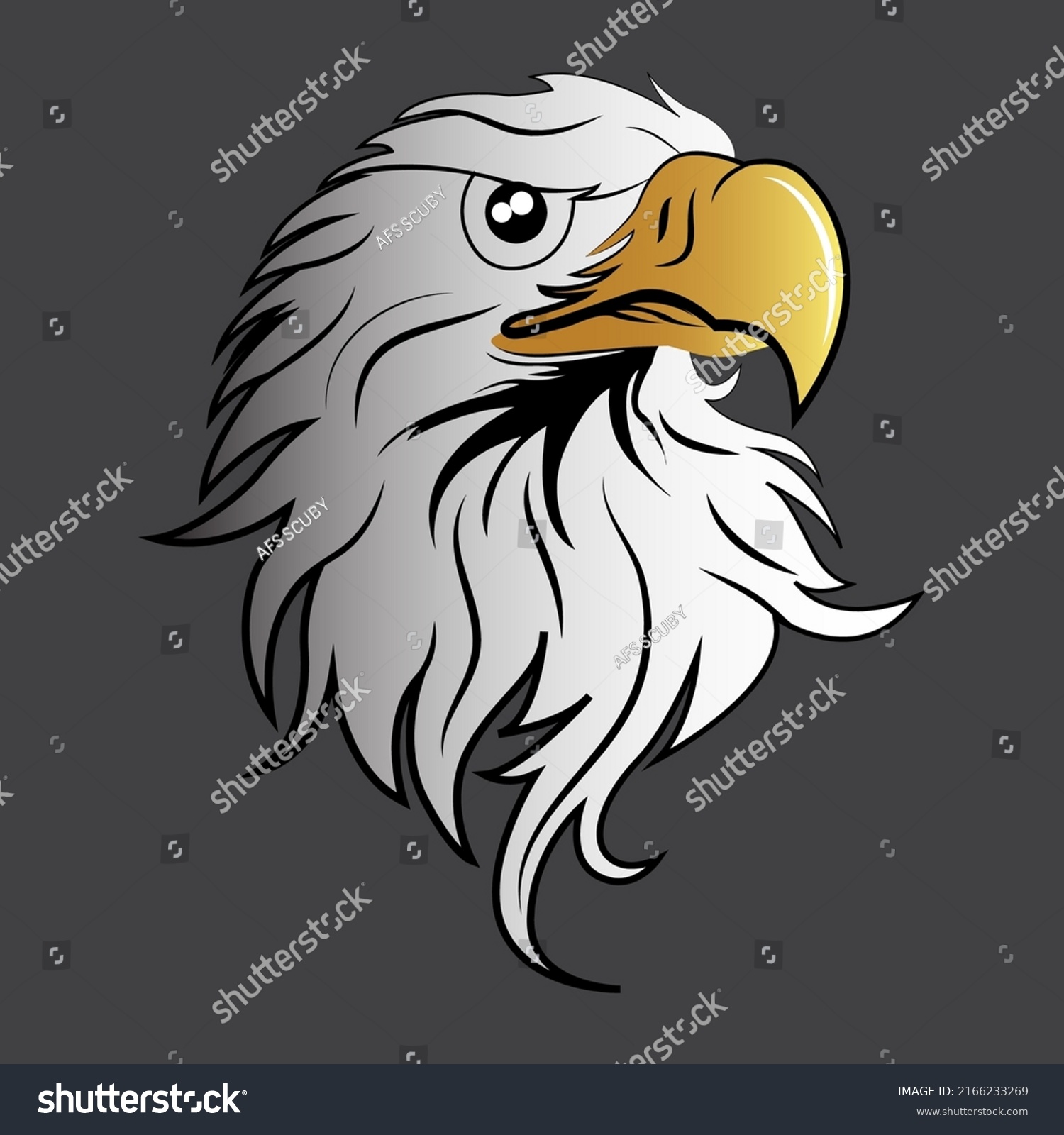 Eagle Head Vector Can Be Used Stock Vector (Royalty Free) 2166233269 ...