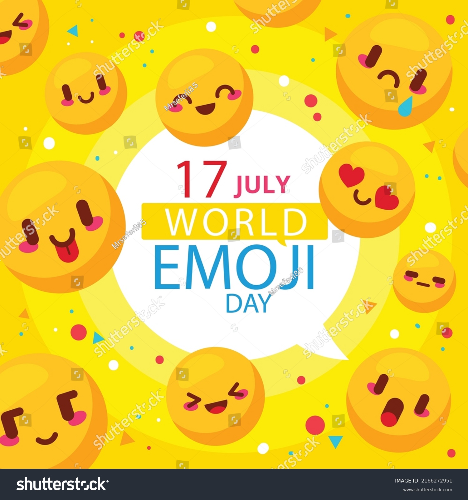 World Emoji Day Vector Illustration Stock Vector (Royalty Free ...