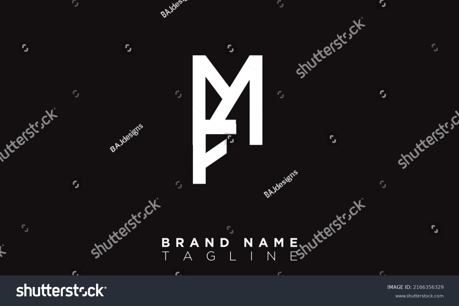 Fm Alphabet Letters Initials Monogram Logo Stock Vector (Royalty Free ...