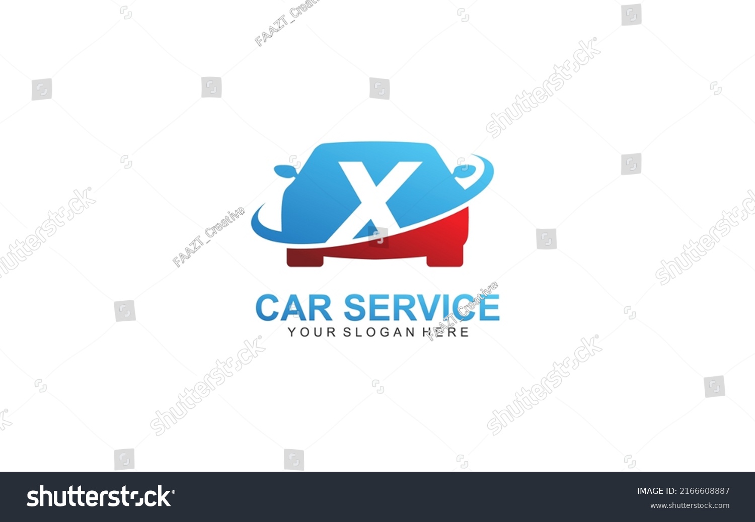 X Rent Car Logo Design Inspiration Stock Vector (Royalty Free ...