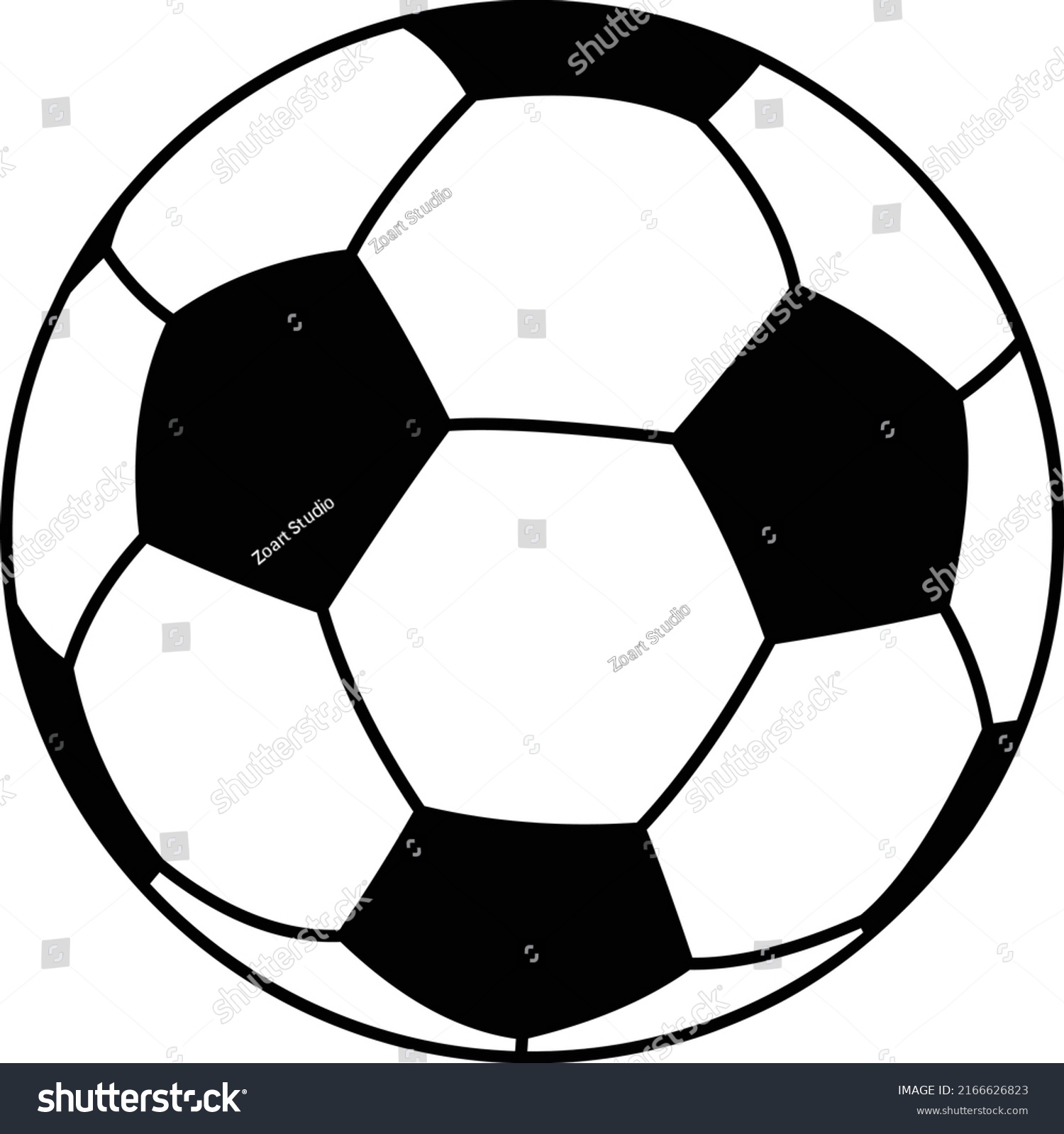 Soccer Ball Icon Logo Vector Illustration Stock Vector (Royalty Free ...