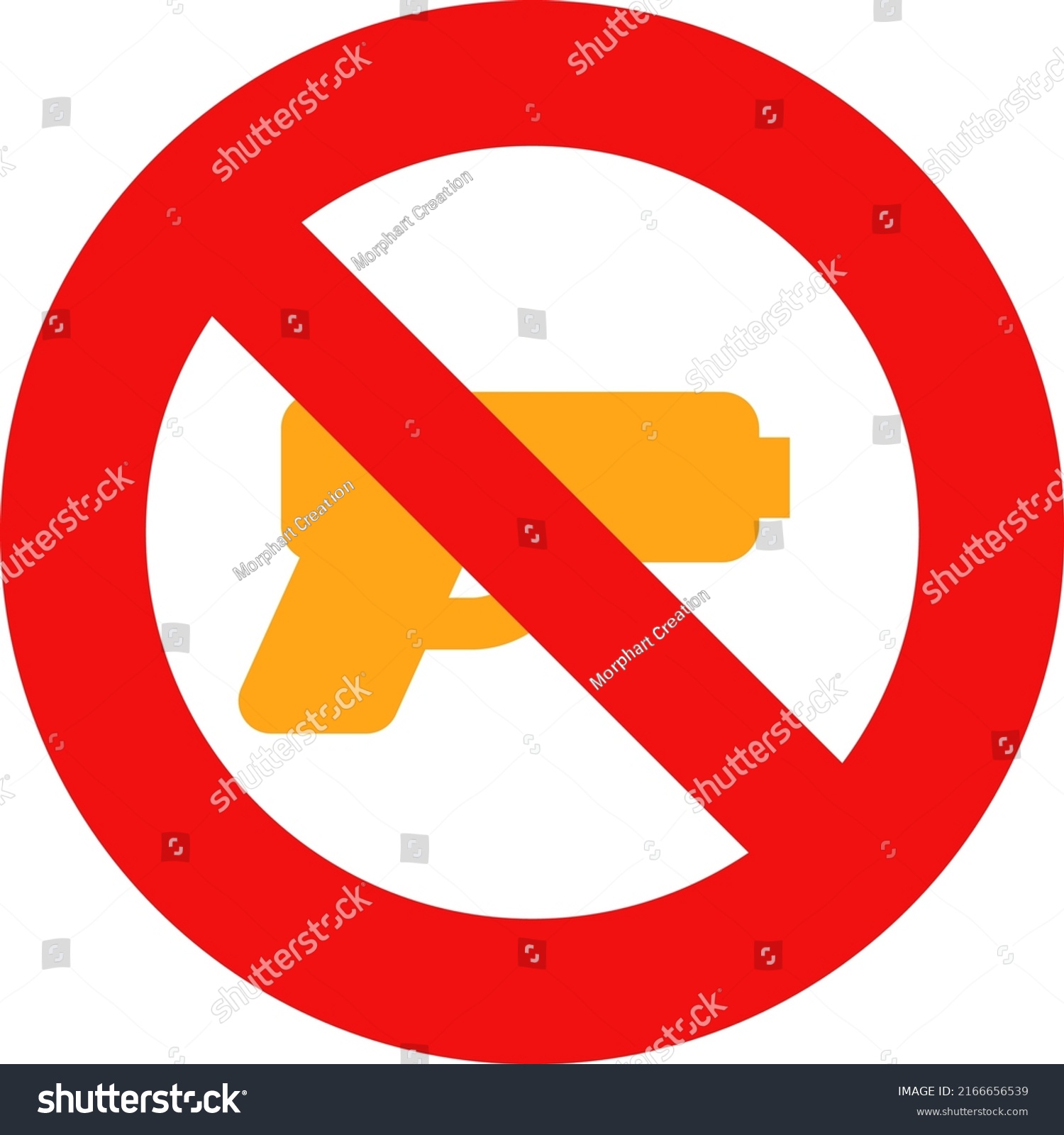 No Guns Allowed Illustration Vector On Stock Vector Royalty Free 2166656539 Shutterstock