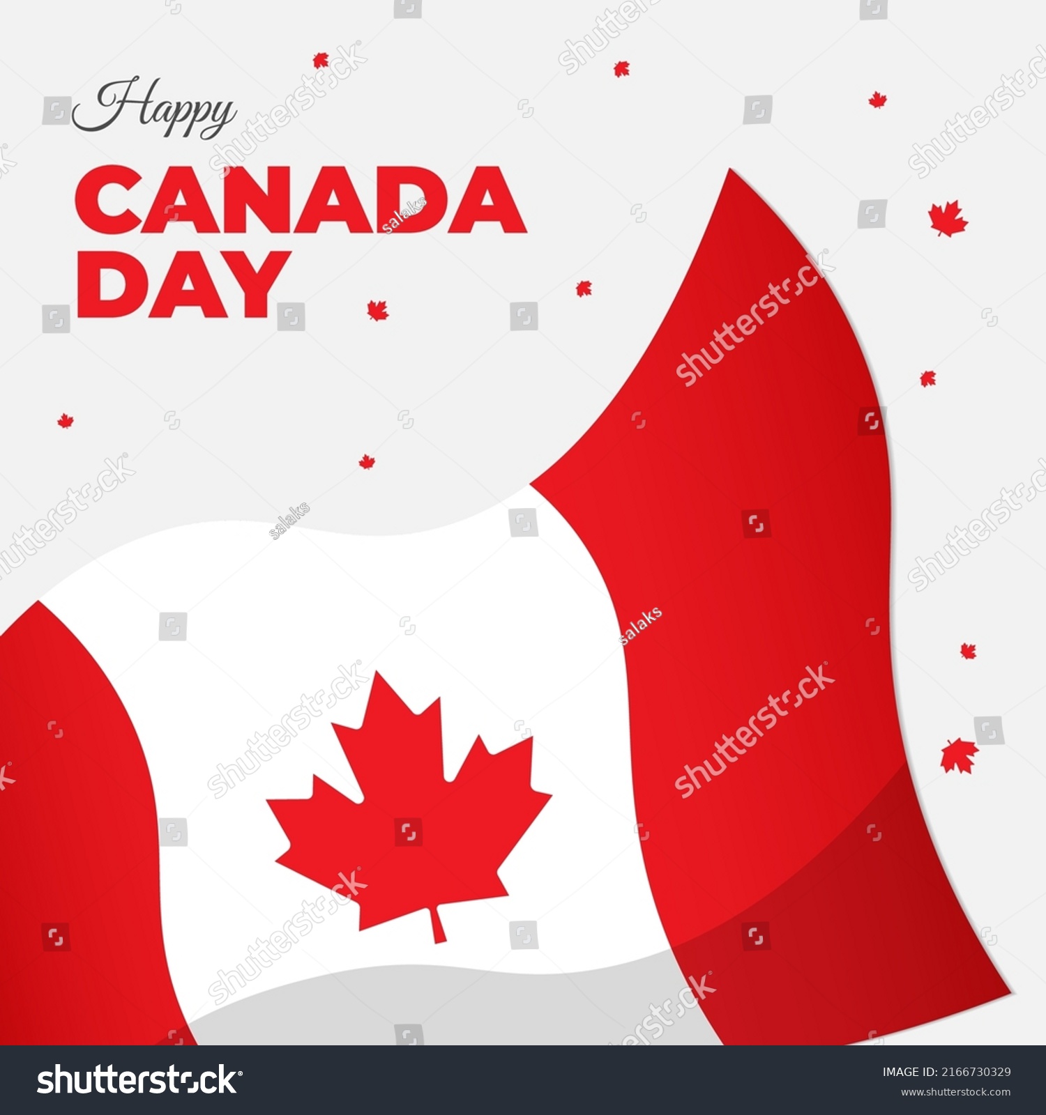 Happy Canada Day Vector Illustration Canada Stock Vector Royalty Free 2166730329 Shutterstock 9776