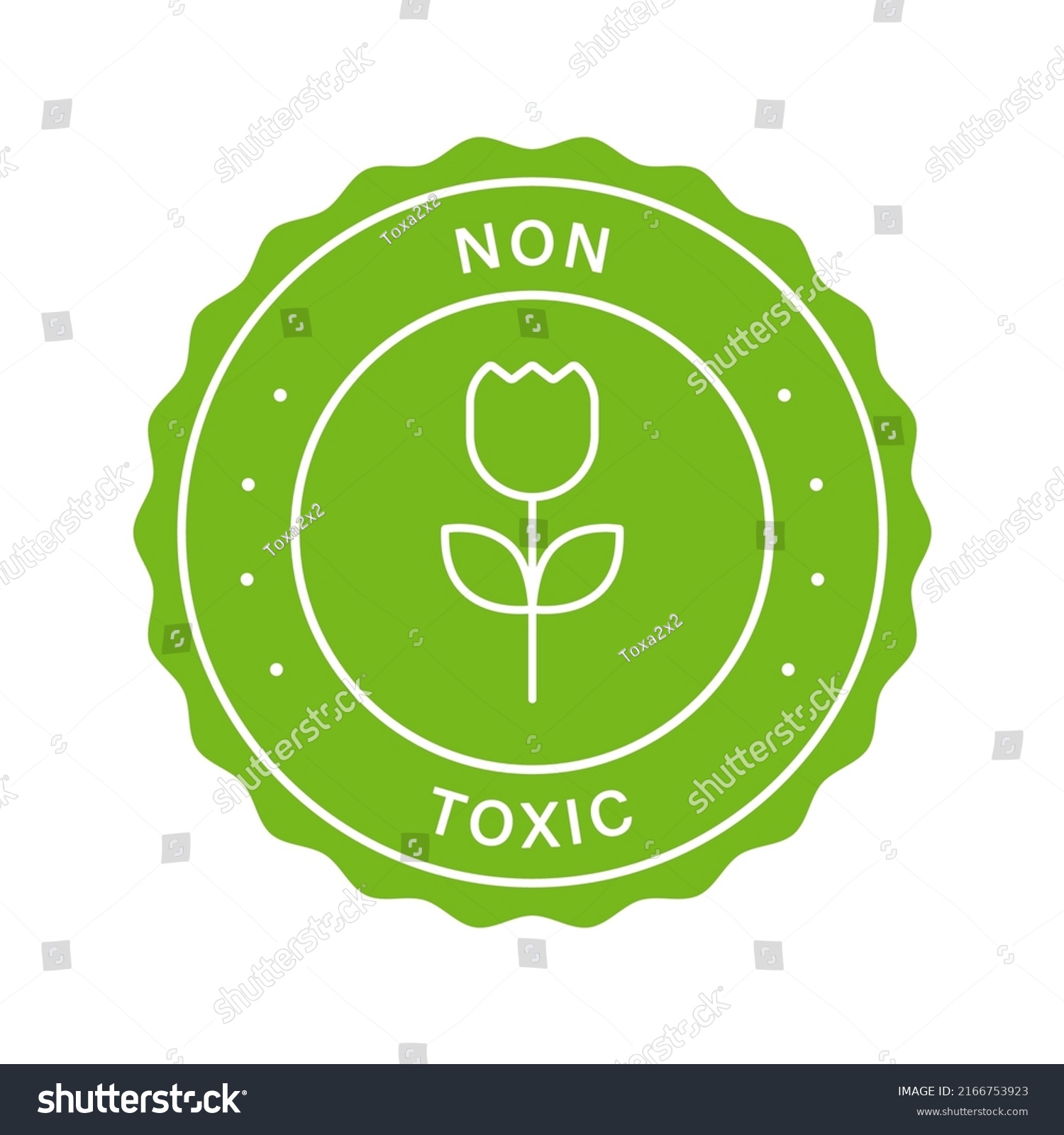 No Toxin Chemical Safety Product Stamp Stock Vector (Royalty Free ...