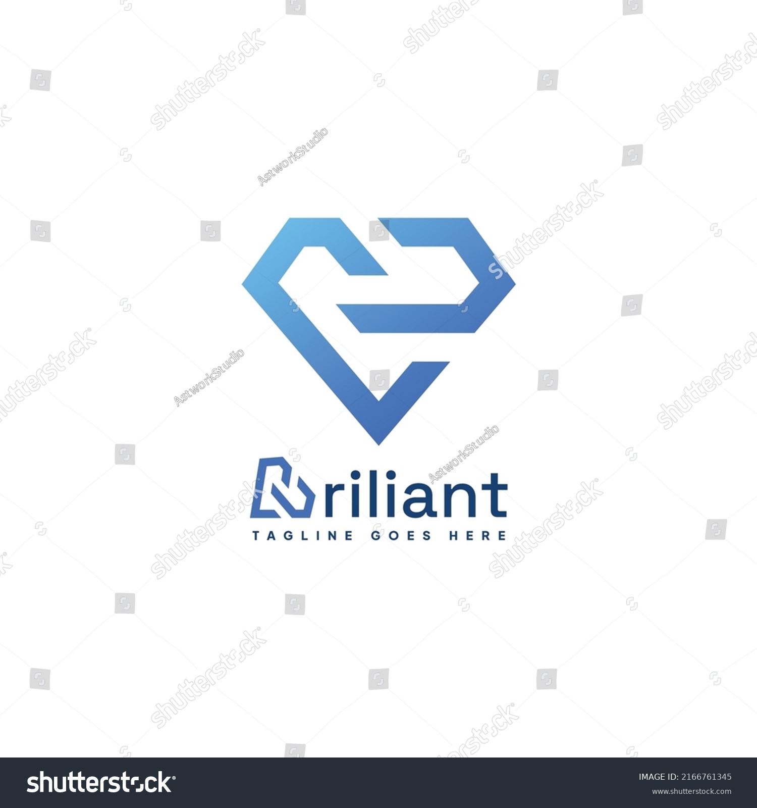 Creative Brilliant Letter B Logo Vector Stock Vector (Royalty Free ...