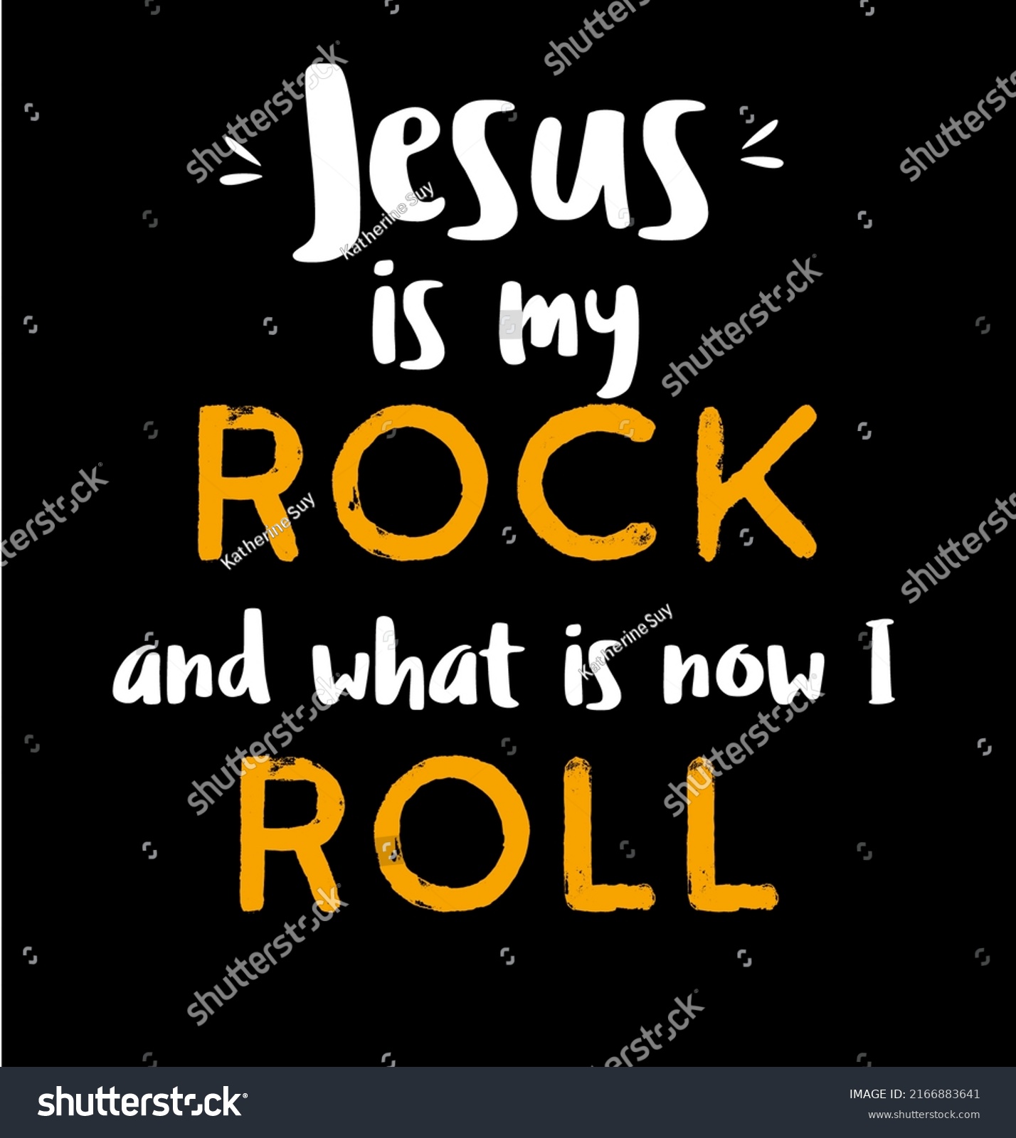 Bible Verse Jesus My Rock Thats Stock Illustration 2166883641 ...