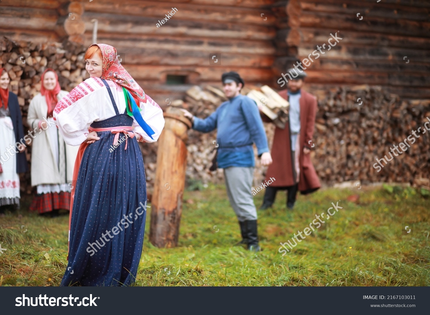 Concept Ancient Traditions Slavic Carnival Rites Stock Photo 2167103011 ...