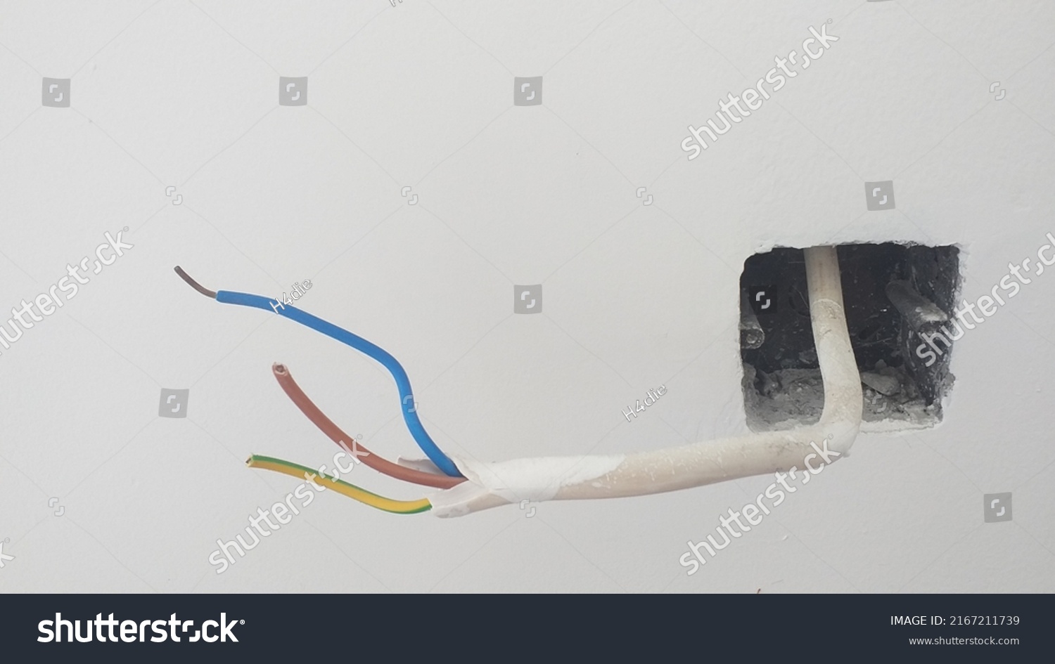 Electrical Wiring Installation House Stock Photo 2167211739 | Shutterstock