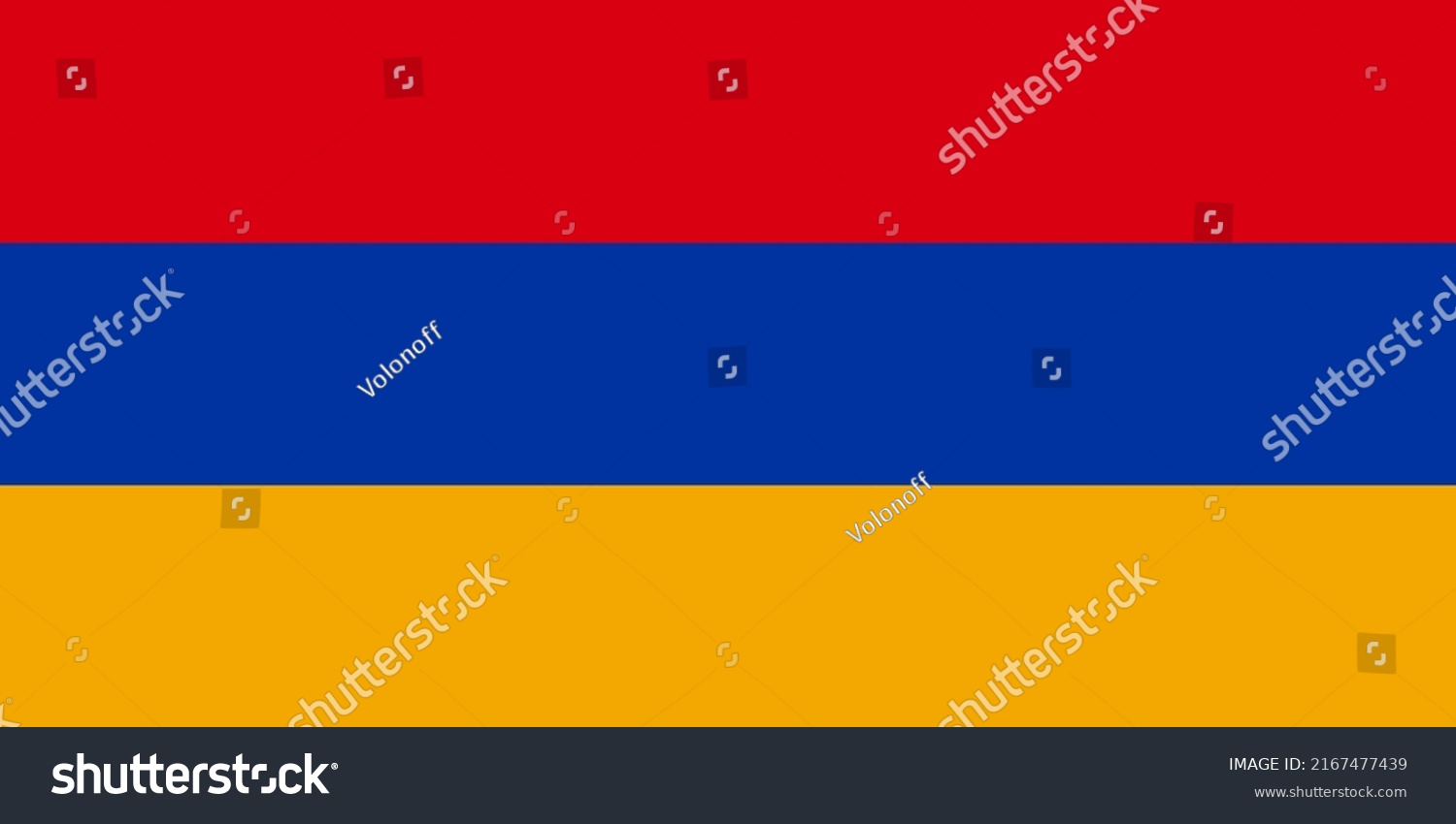 Armenia Flag State Symbol Isolated On Stock Vector (Royalty Free ...