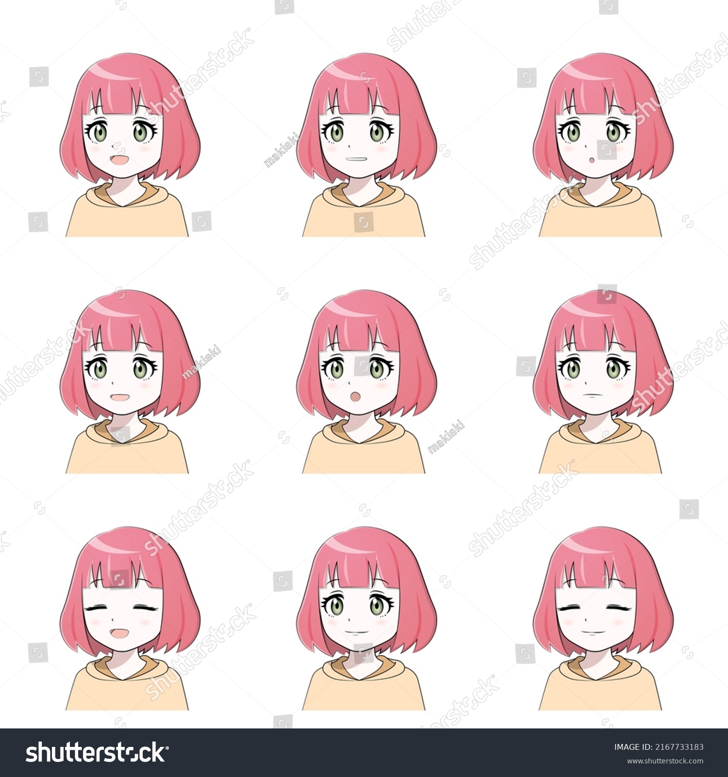 Illustration Set Woman Various Mouth Shapes Stock Vector (Royalty Free ...