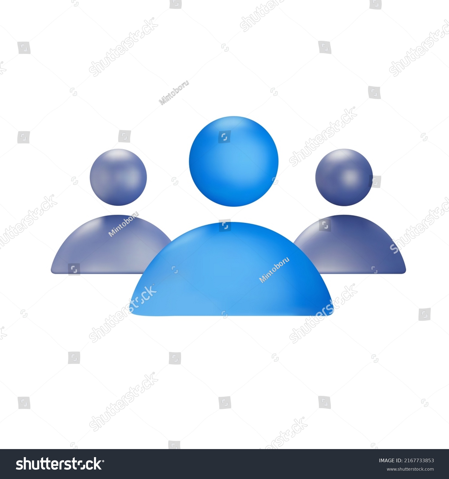 People 3d Icon Man Avatars Isolated Stock Vector (Royalty Free ...