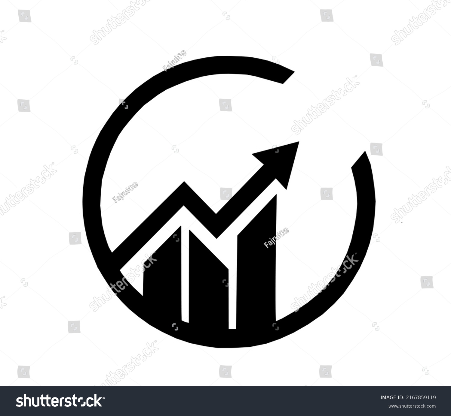 Latest Rising Chart Vector Image Stock Vector (Royalty Free) 2167859119 ...