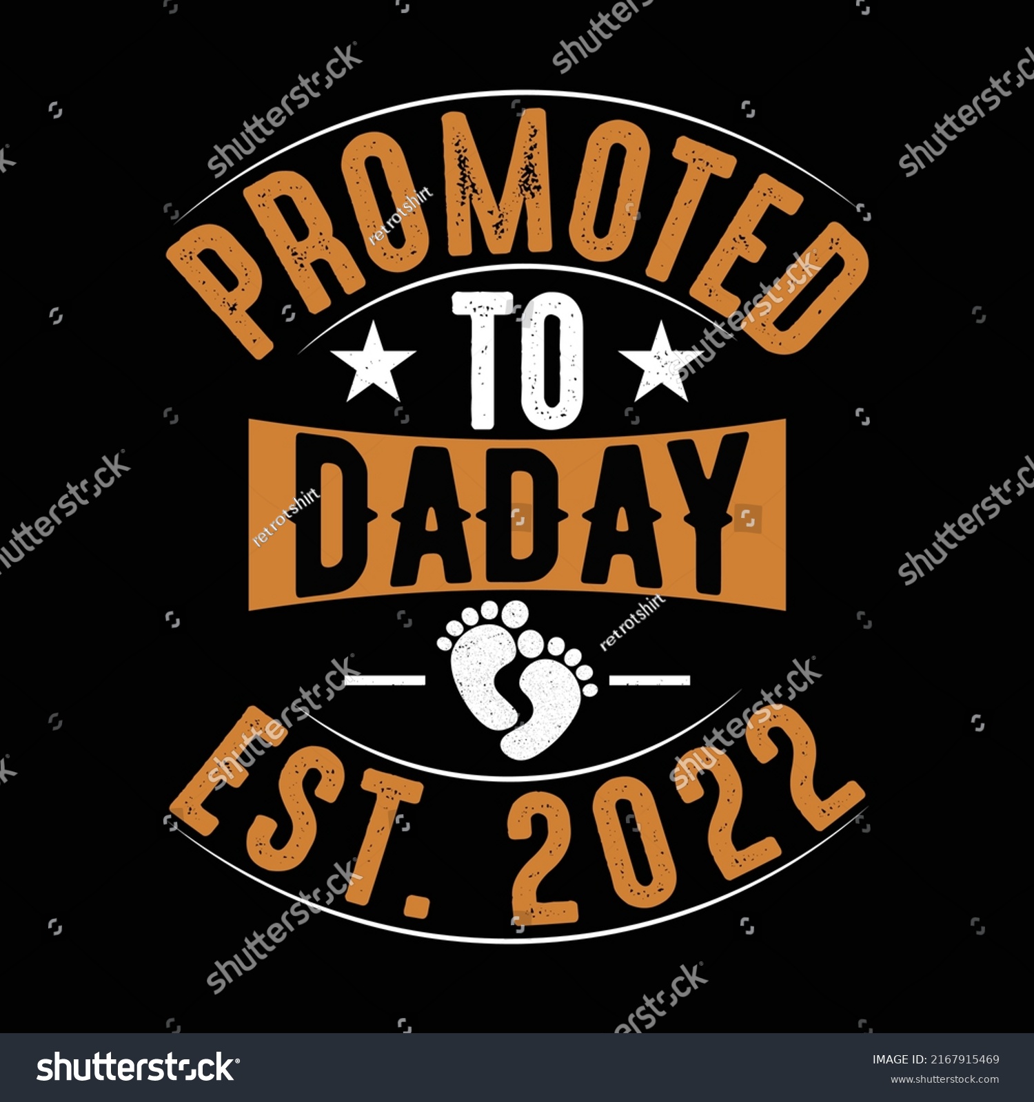 Father Tshirt Promoted Daddy T Shirt Stock Vector Royalty Free Shutterstock