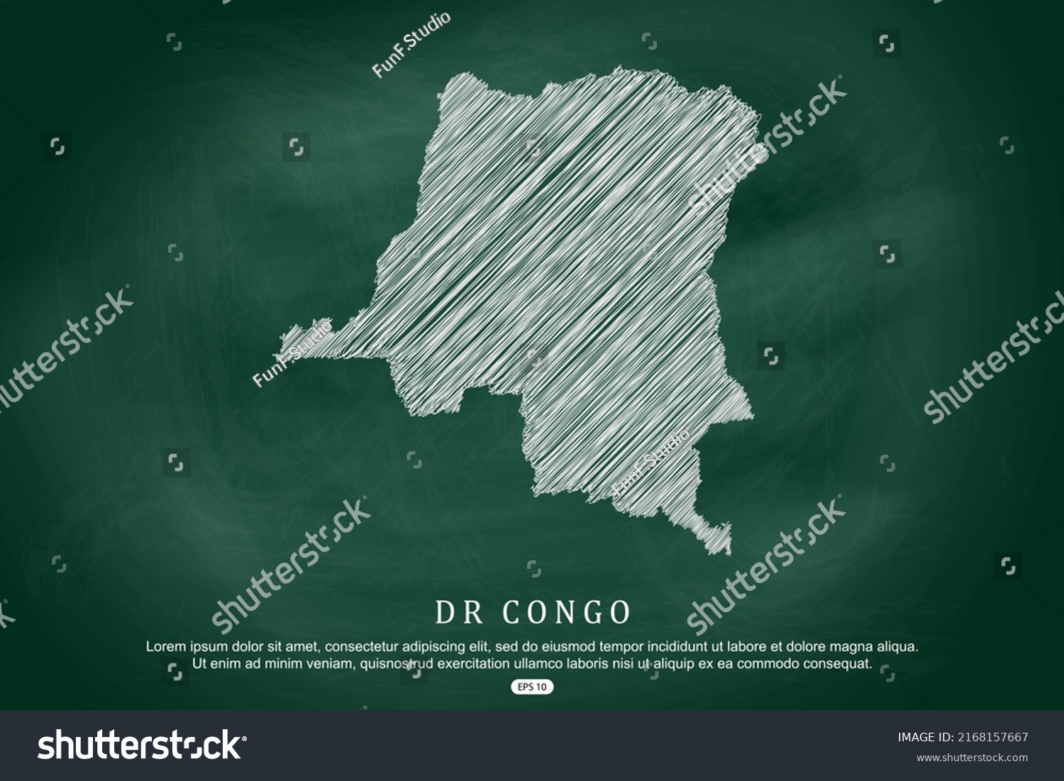 Dr Congo Map World Map International Stock Vector Royalty Free   Stock Vector Dr Congo Map World Map International Vector Template With White Outline Graphic Sketch And Old 2168157667 