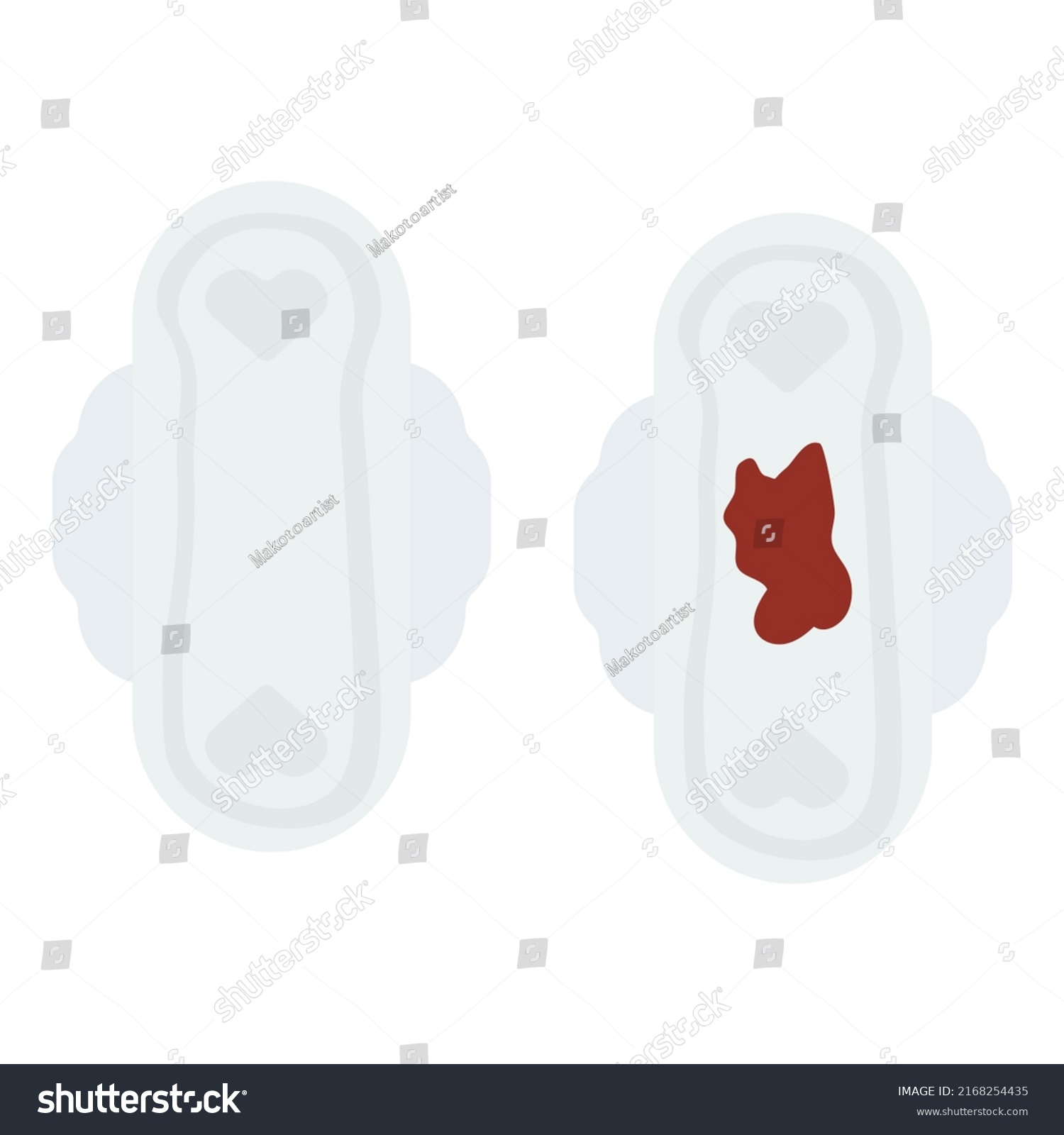 Menstruación Caricatura Vectorial Plana Moderna Con Vector De Stock Libre De Regalías 6914