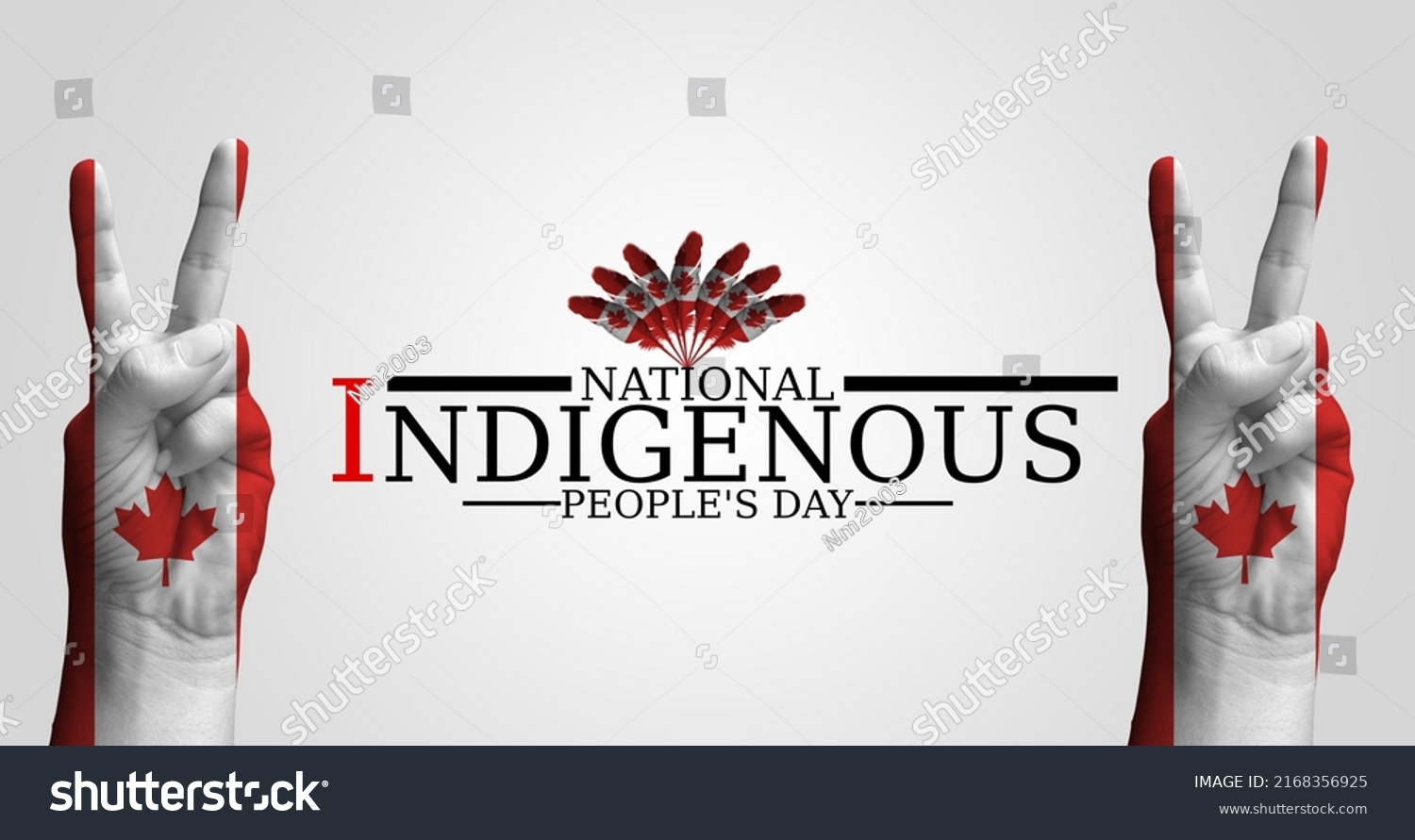 Canada National Indigenous Peoples Day Poster Stock Illustration