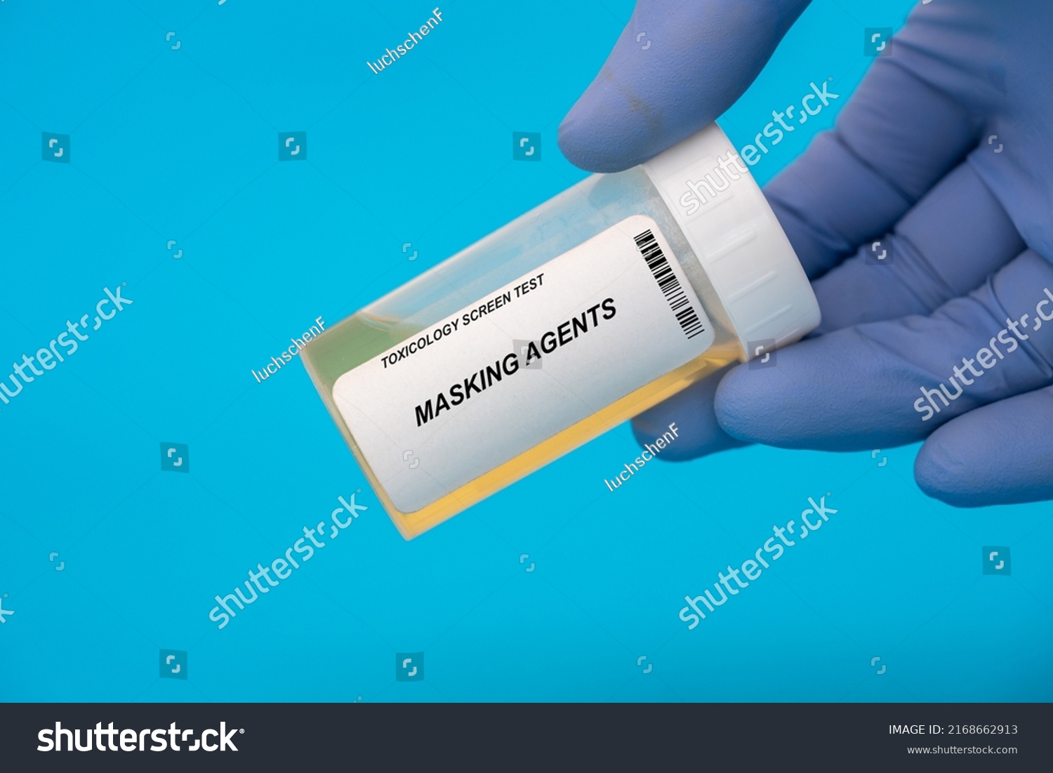 Masking Agents Masking Agents Testing Urine Stock Photo 2168662913