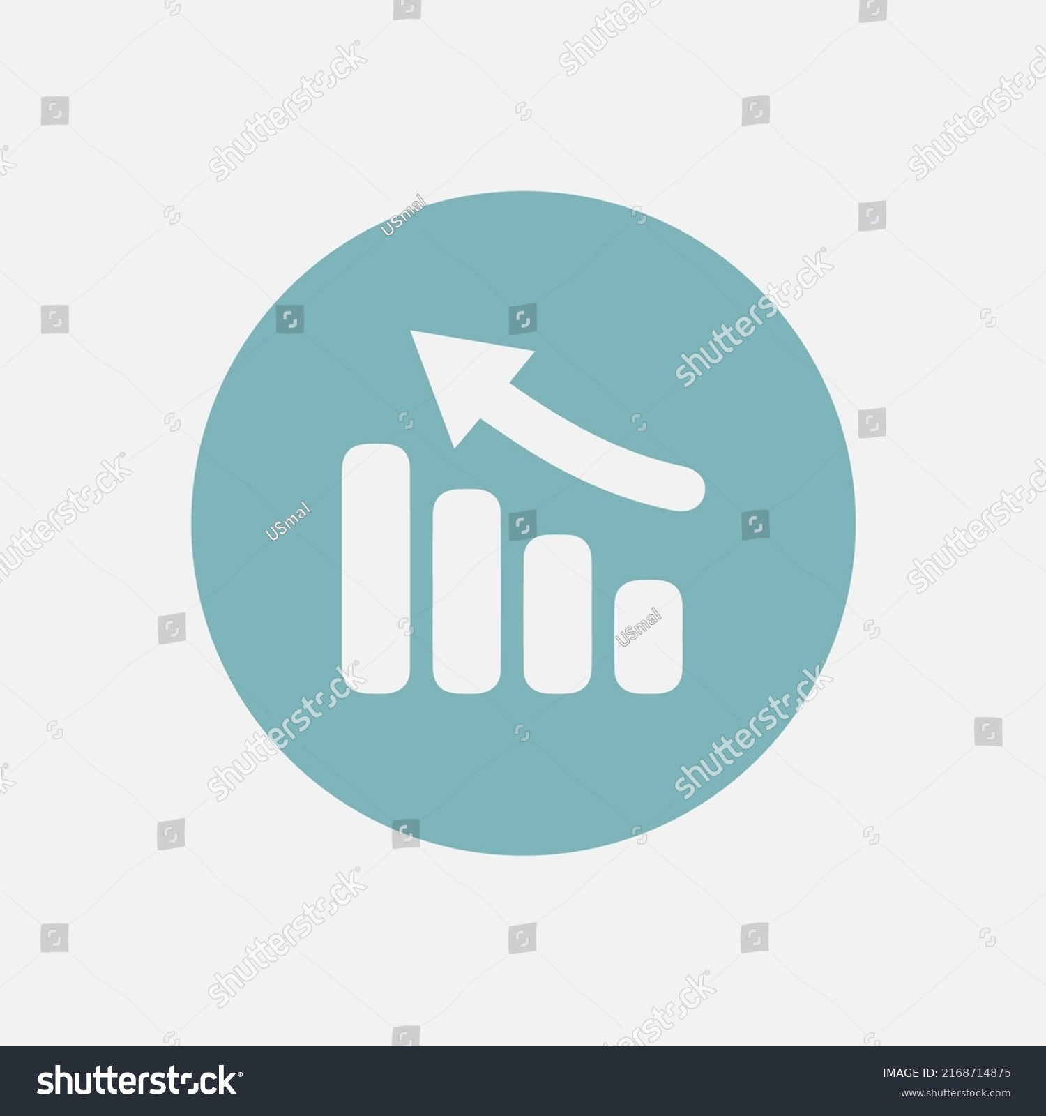 Increment Progress Chart On Light Blue Stock Vector (Royalty Free ...