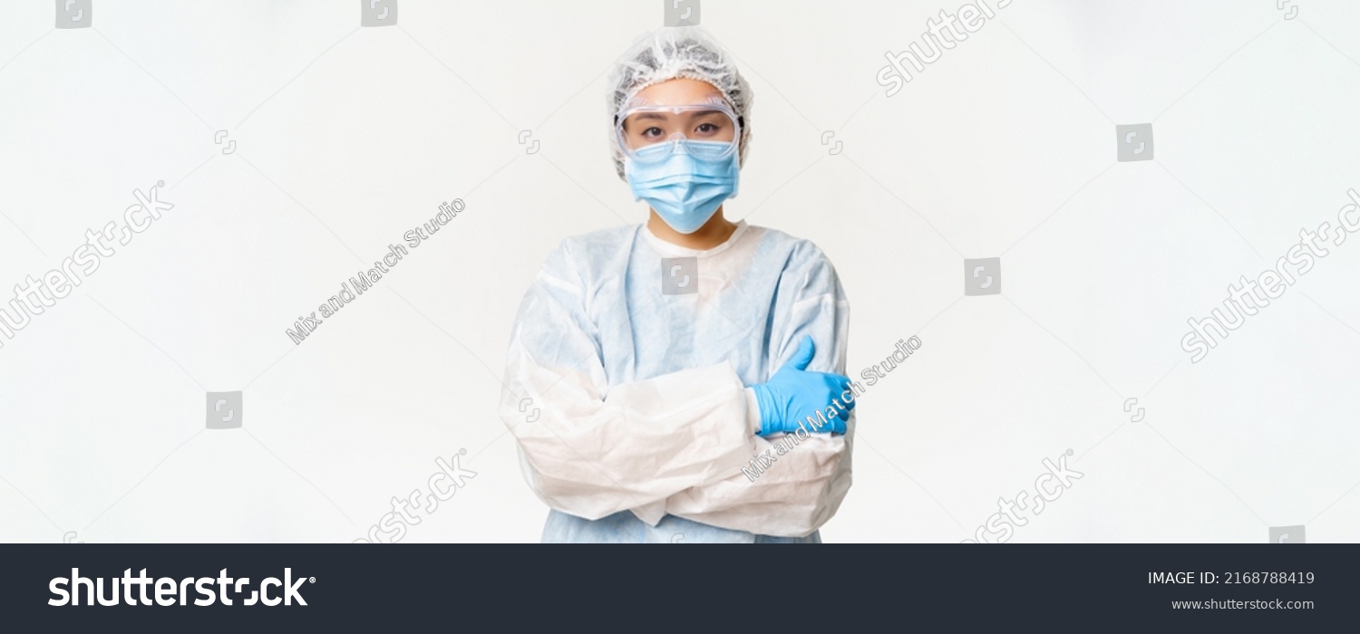 Female Asian Doctor Nurse Ppe Personal Stock Photo 2168788419 ...