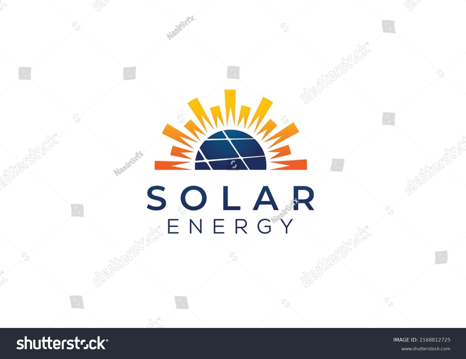 Renewable Solar Energy Logo Concept Stock Vector (Royalty Free ...