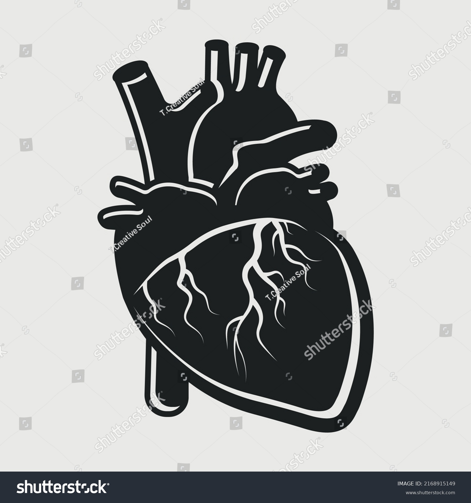 Realistic Heart Silhouette Svg Bundle Cut Stock Vector (royalty Free 