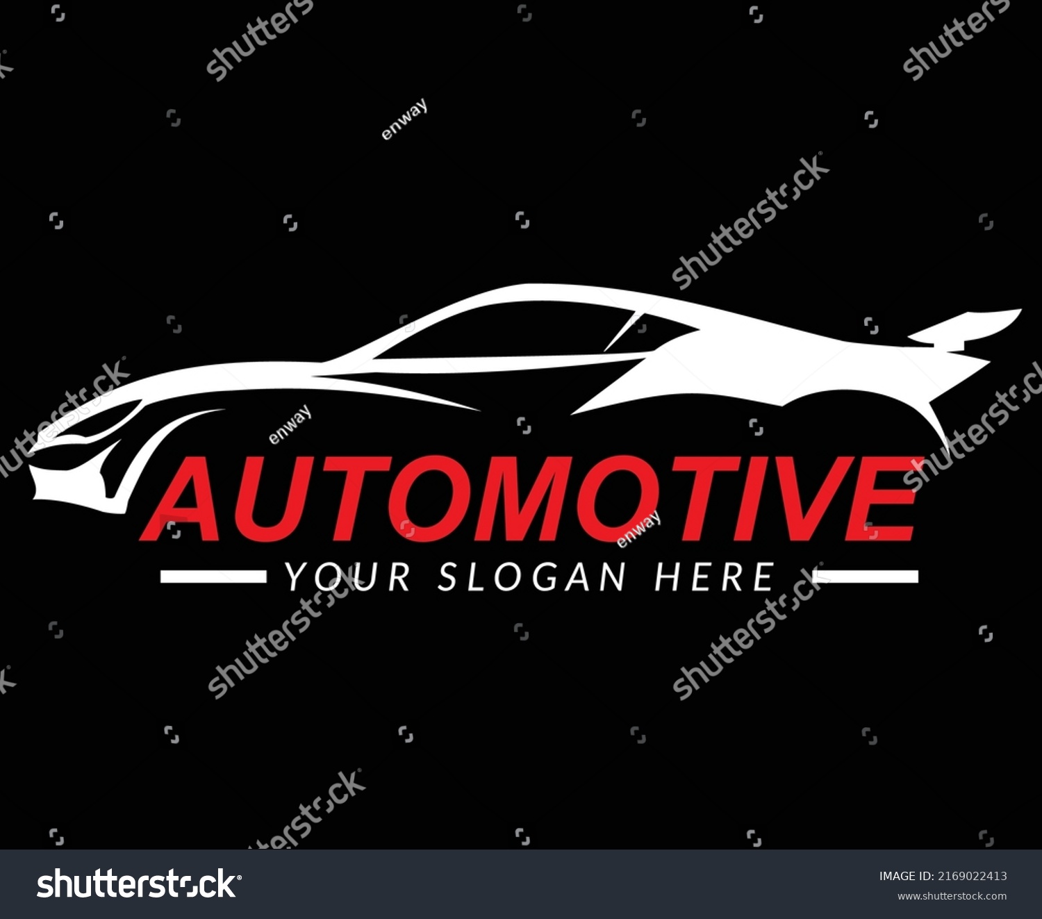 Racing Car Silhouette Logo Sports Car Stock Vector (Royalty Free ...