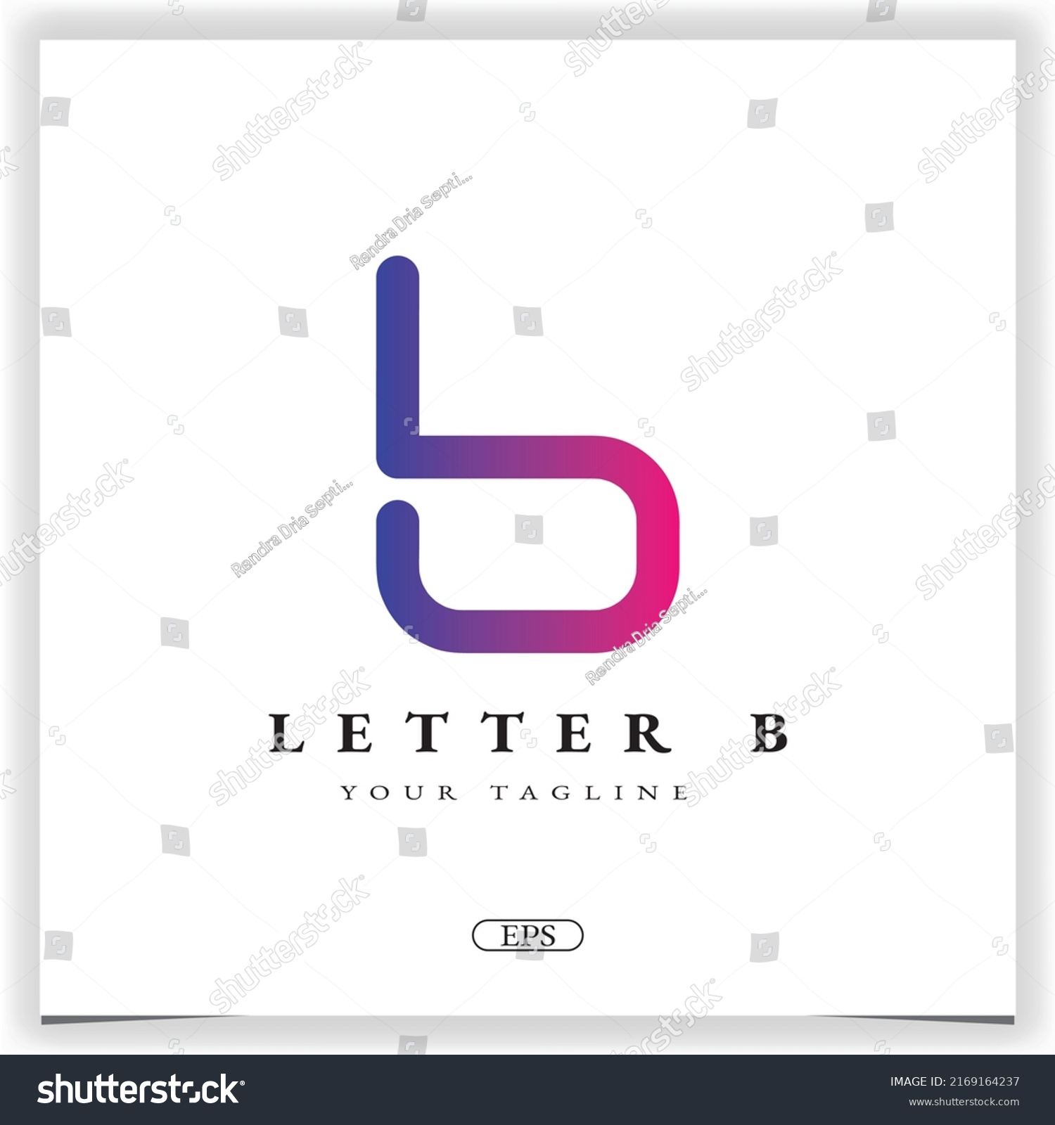 Luxury Letter B Logo Premium Elegant Stock Vector (Royalty Free ...