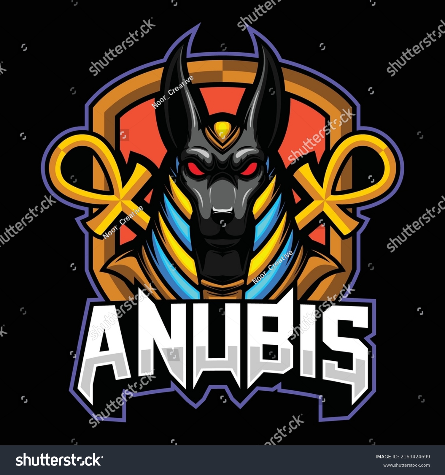 Anubis Mascot Logo Vector Image Stock Vector (Royalty Free) 2169424699 ...