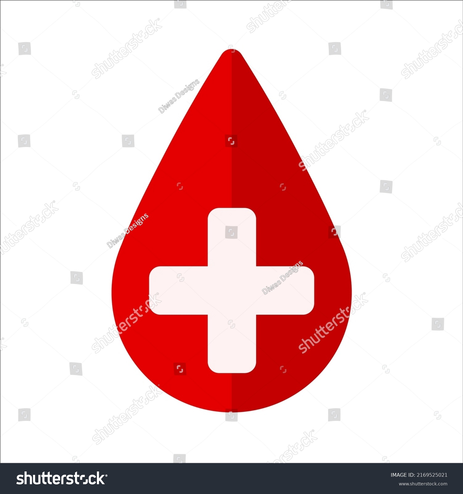 Blood Drop Sign Vector Illustration Logo Stock Vector (royalty Free 