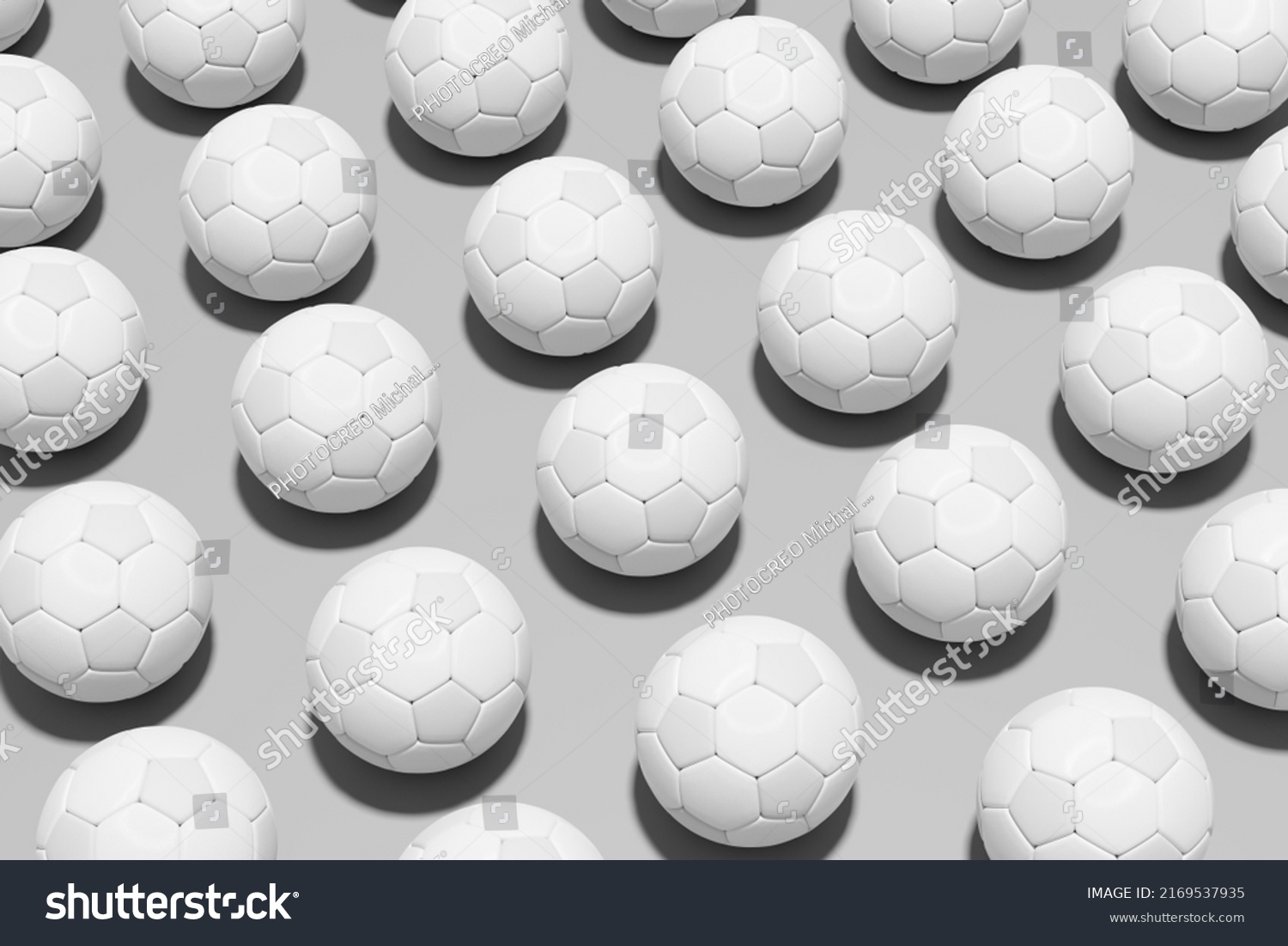 Football Soccer Balls Flat Lay Design Stock Illustration 2169537935 ...