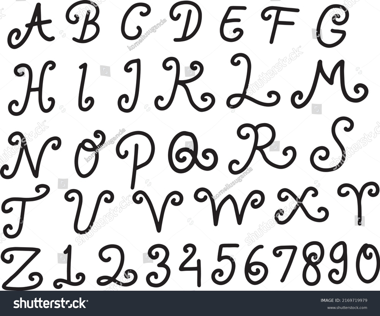 Elegant Alphabet Letters Font Set Classic Stock Vector (Royalty Free ...