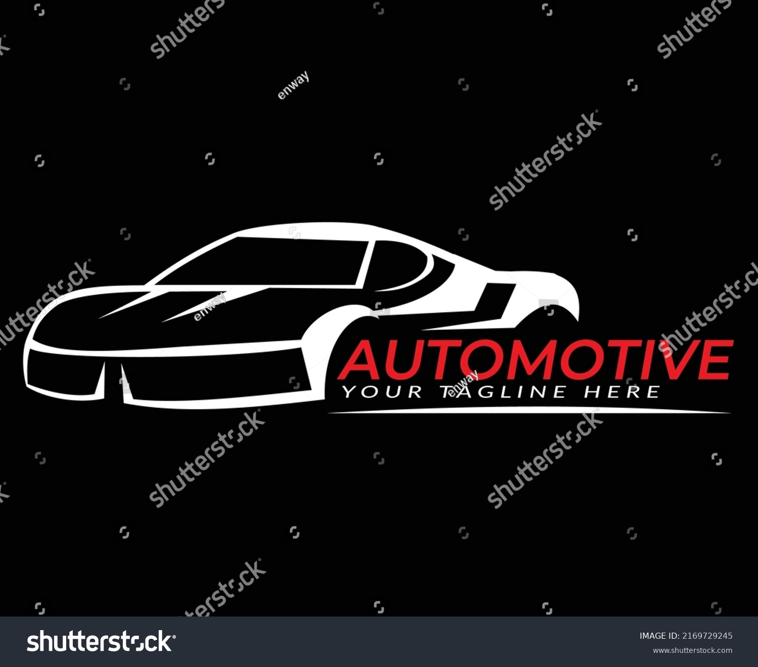 Sport Car Logo Branding On Side Stock Vector (Royalty Free) 2169729245 ...