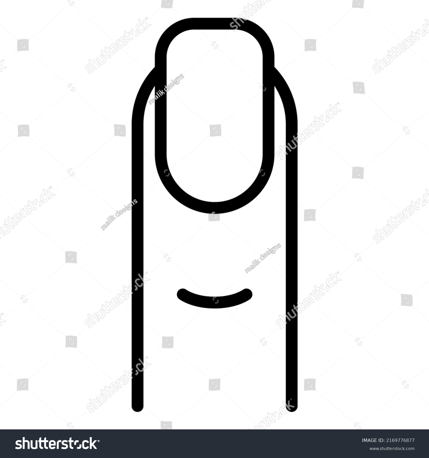 Human Body Outline Sign Symbols Stock Illustration 2169776877 ...