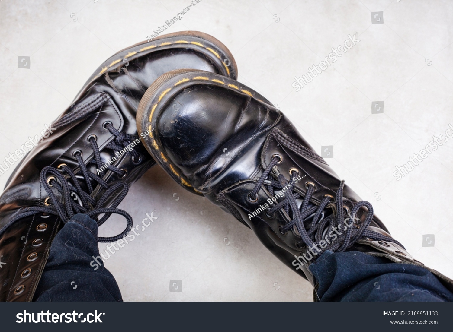 Dr Martens Boots Fashionable Timeless Footwear Stock Photo 2169951133