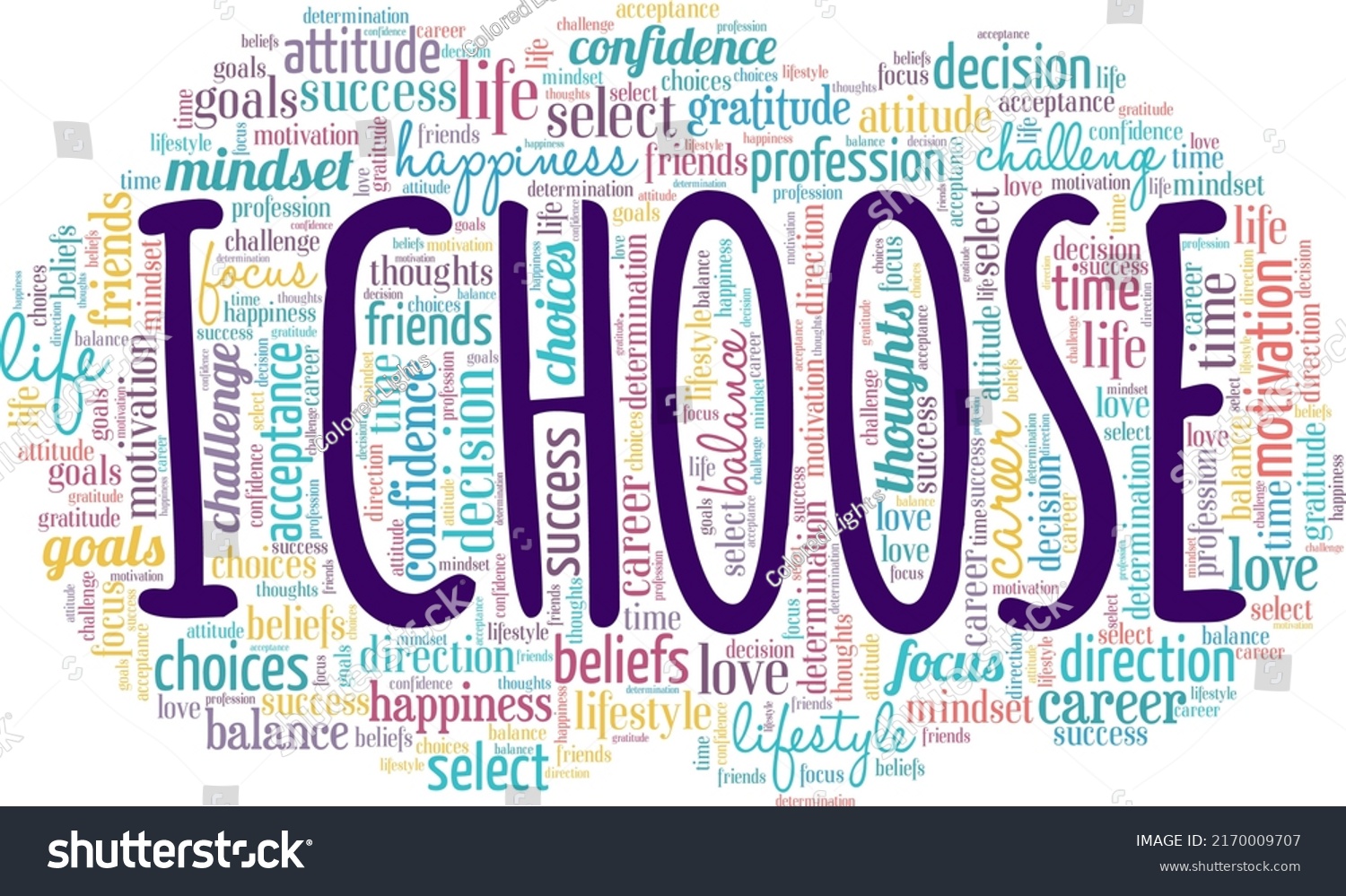 Choose Word Cloud Conceptual Design Isolated Stock Vector (Royalty Free ...