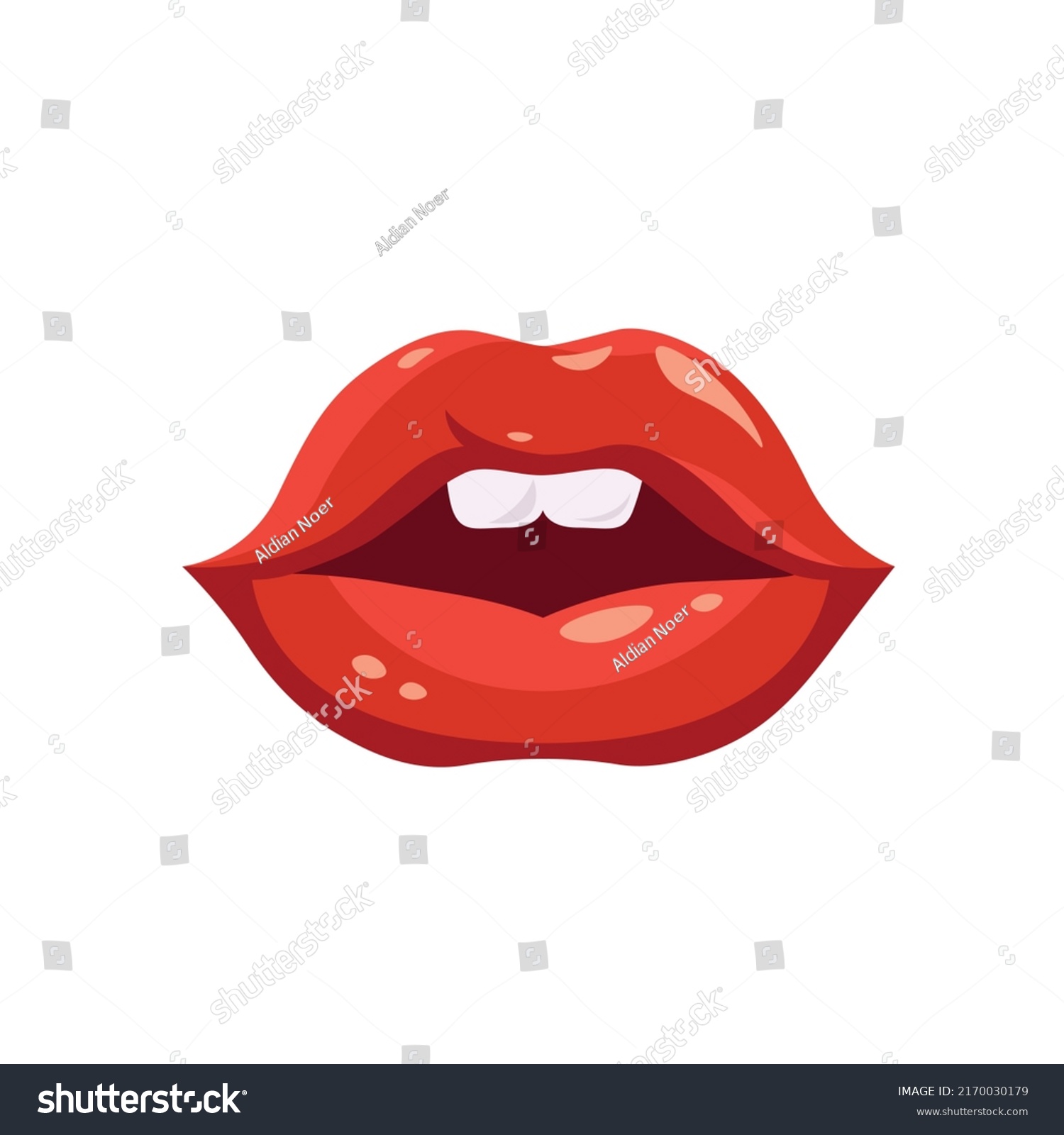 Woman Sexy Lips Vector Illustration Design Stock Vector Royalty Free