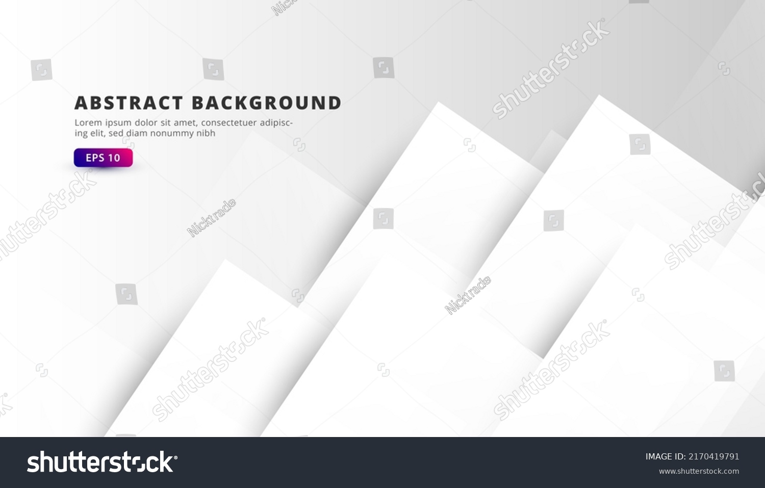 Abstract White Background Overlay Banner Wallpaper Stock Vector ...