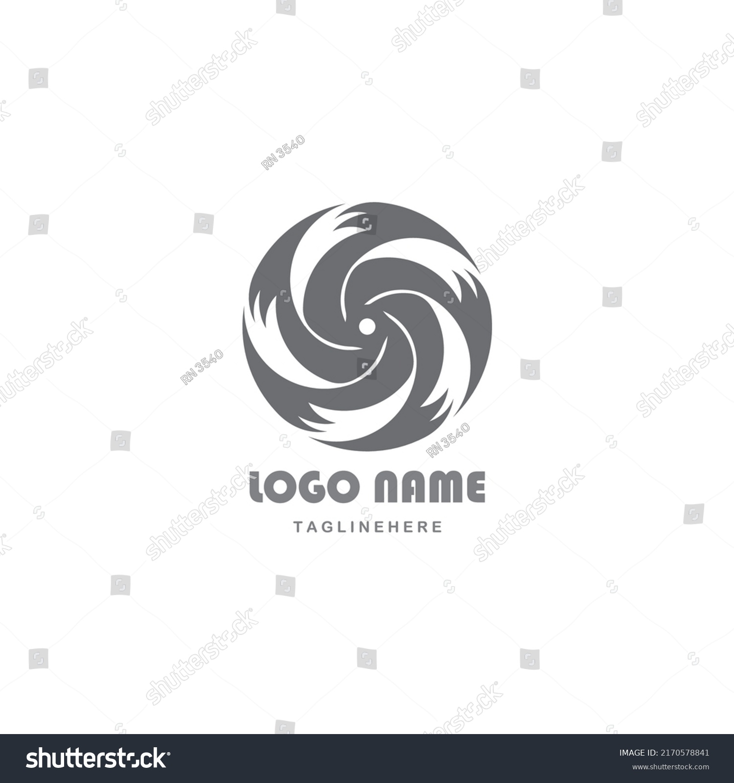 Storm Logo Disaster Signs Symbols Design Stock Vector (Royalty Free ...