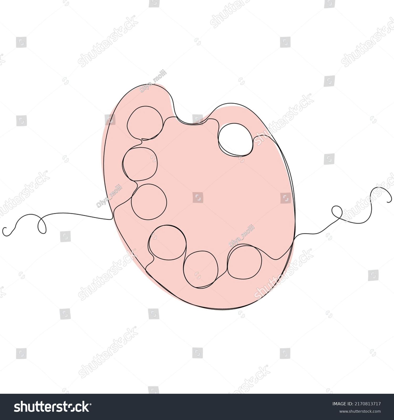 Single Line Drawing Color Palette Single Stock Vector (Royalty Free) 2170813717 Shutterstock