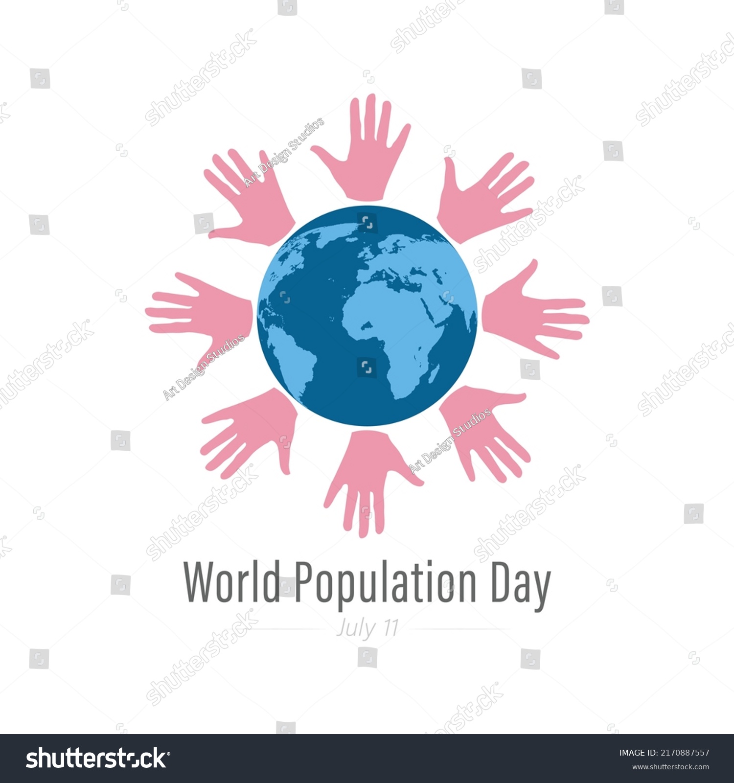 World Population Day Vector Illustration Stock Vector (Royalty Free ...