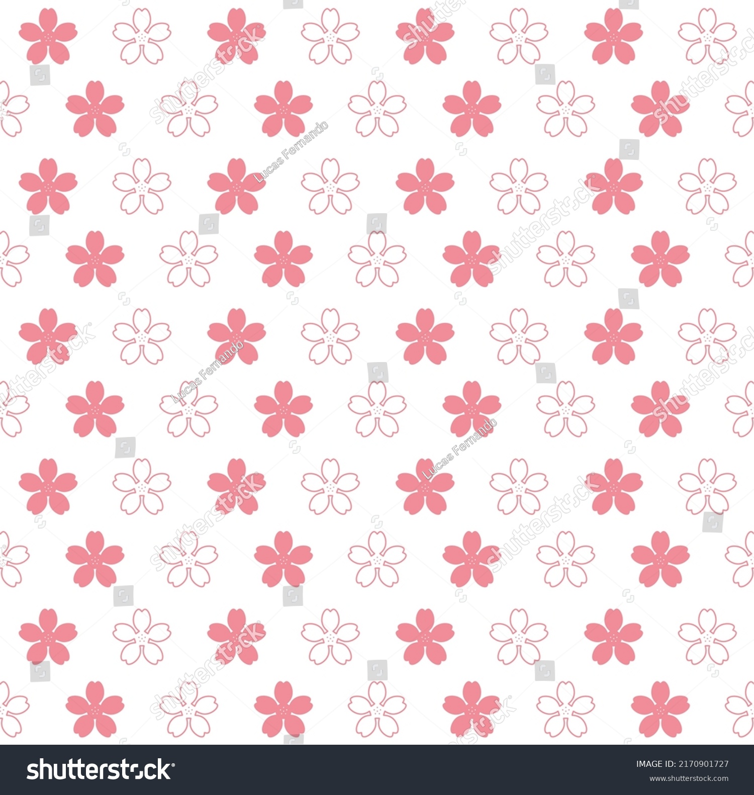 Sakura Flowers Background Textures Stock Vector (Royalty Free ...