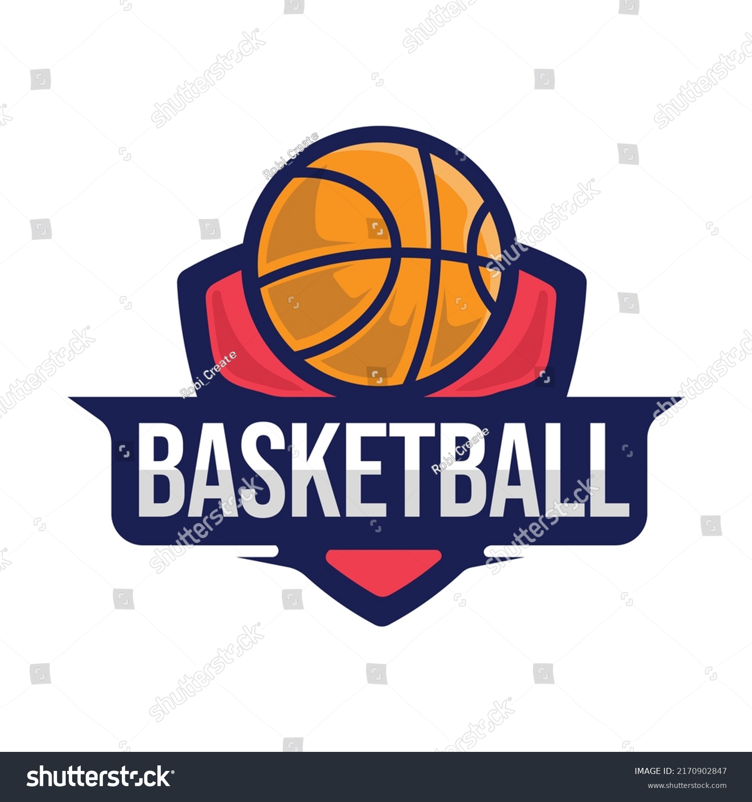 Basketball Club Vector Logo Design Template Stock Vector (Royalty Free ...