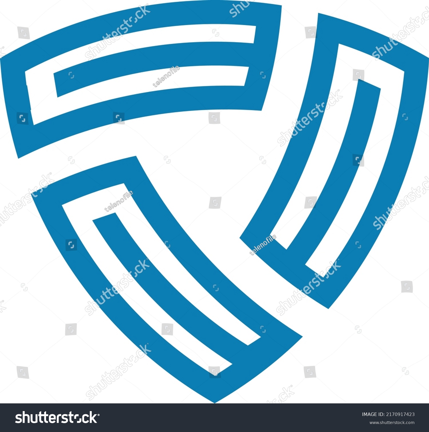 Cc Monogram Logo Shield Shape Design Stock Vector Royalty Free