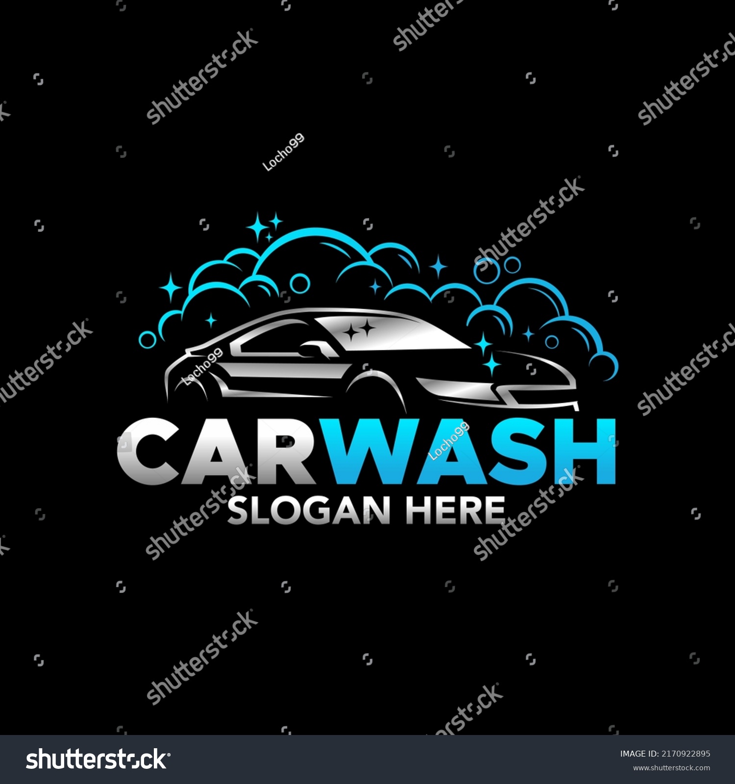 Car Wash Automobile Silver Sport Vehicle Stock Vector (Royalty Free ...