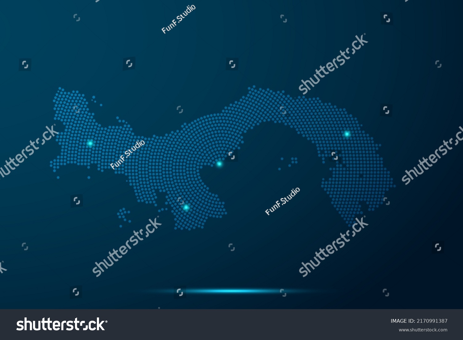 Panama Map World Map Vector Template Stock Vector (Royalty Free ...