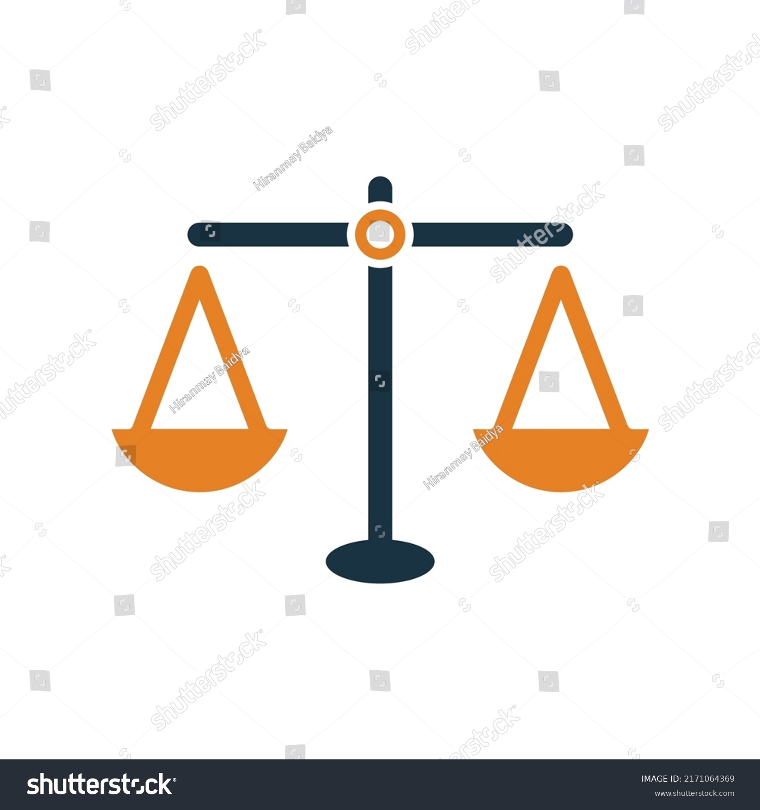 Balance Decision Scales Icon Simple Editable Stock Vector (Royalty Free ...