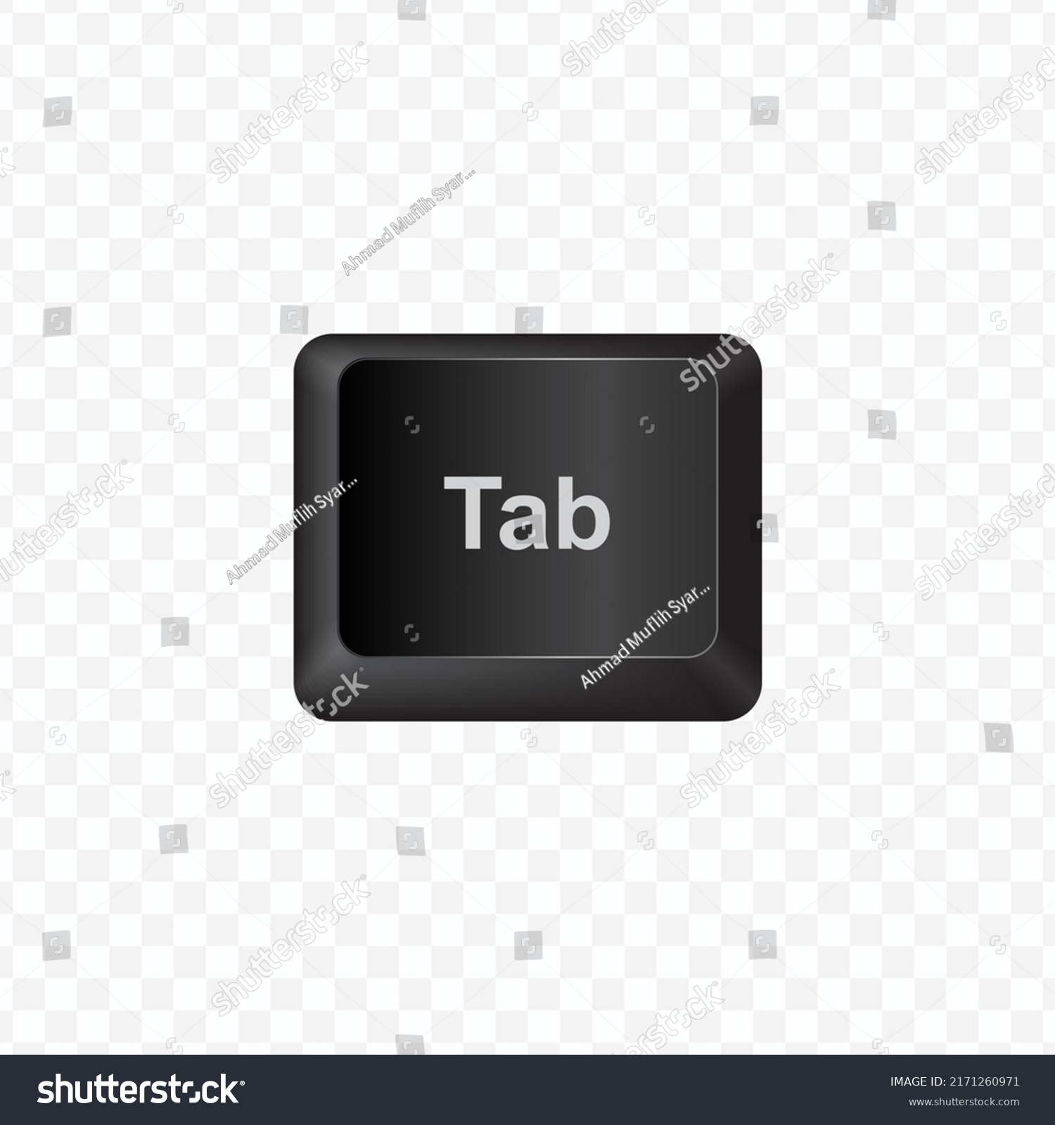 Keyboard Button Vector Illustration Tab On Stock Vector (Royalty Free ...