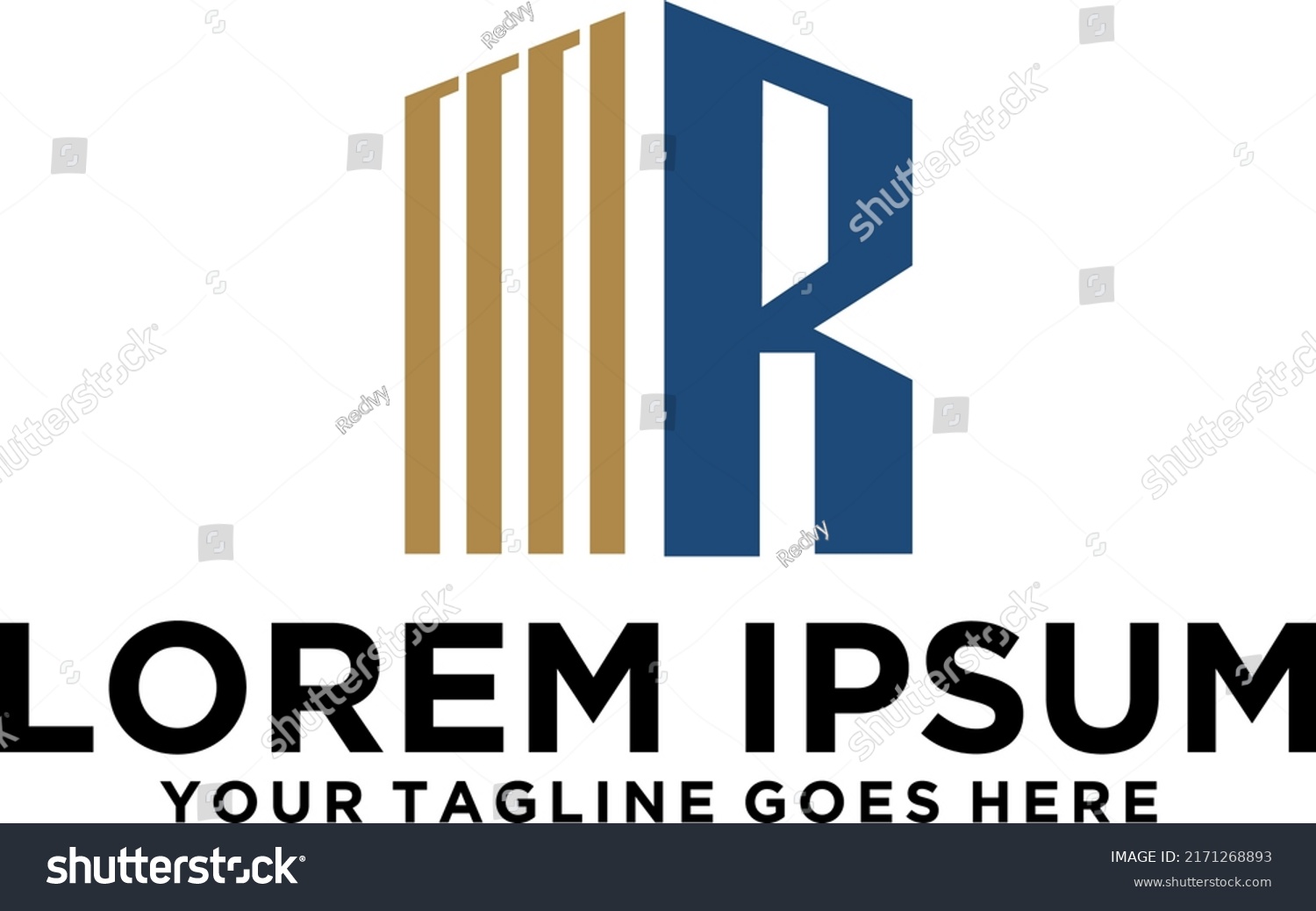 Construction Building Letter R Logo Stock Vector (Royalty Free ...