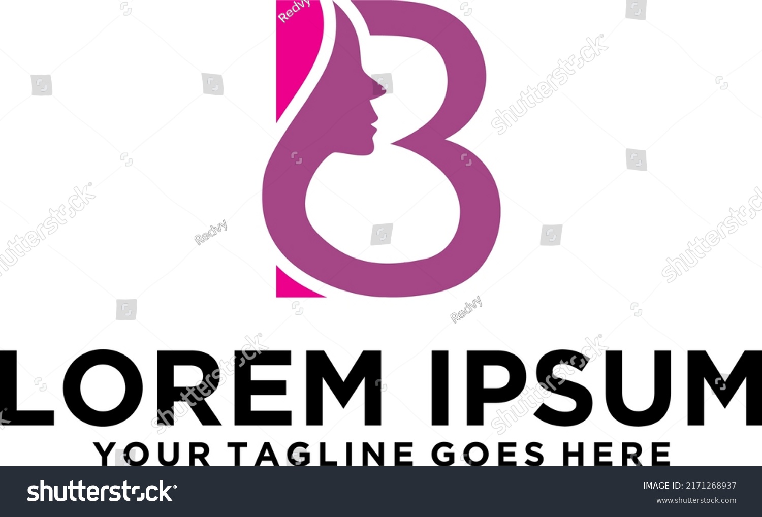 Beauty Salon Letter B Logo Stock Vector (Royalty Free) 2171268937 ...